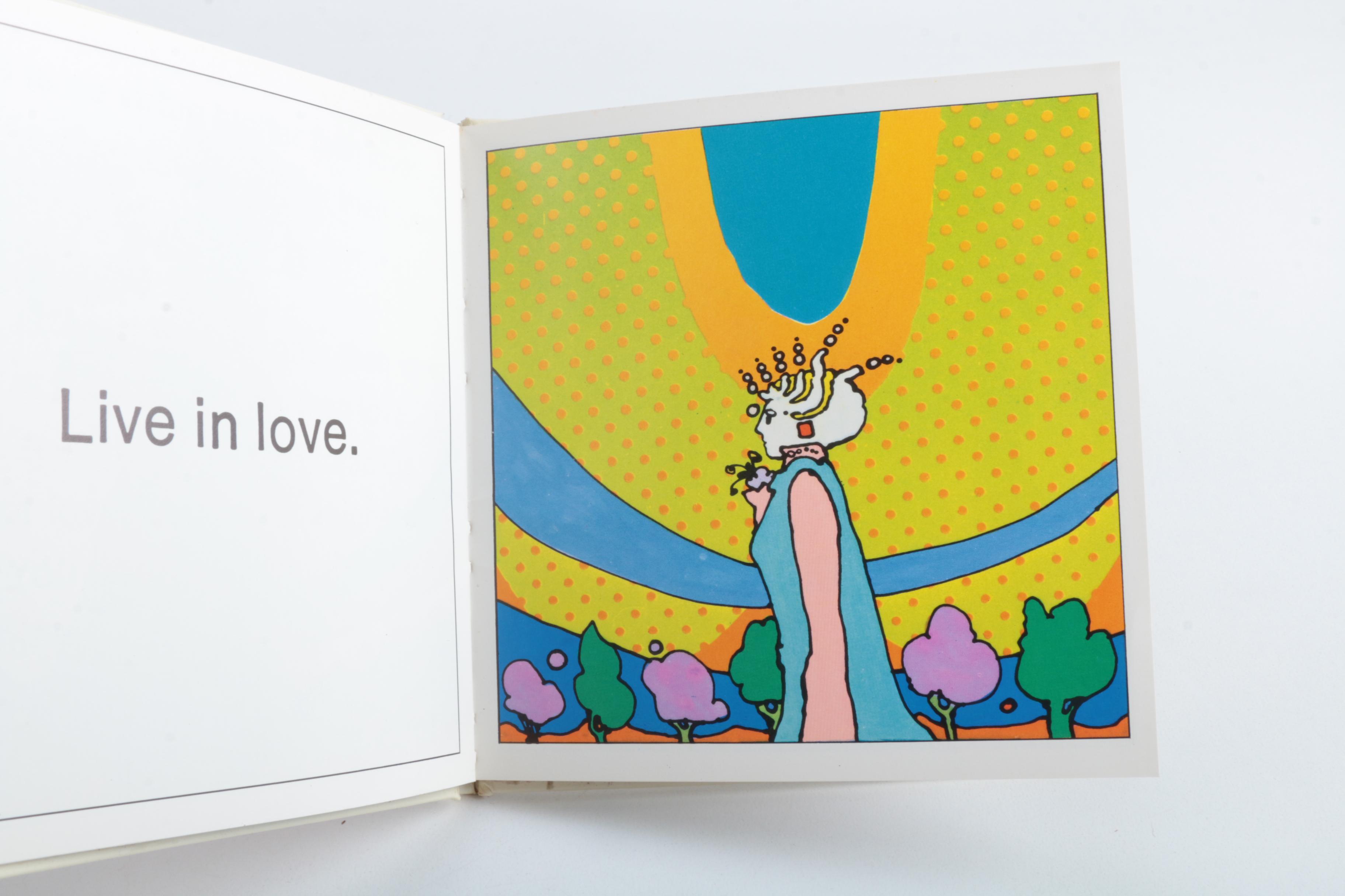 1970 First Edition Peter Max and Swami Sivananda "God" and "Love" Books