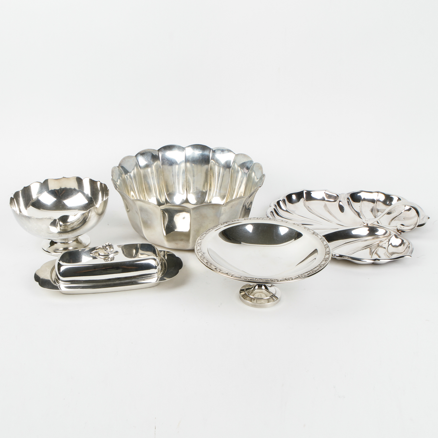 Silver-Plated Bowls and Other Servingware Including Fisher