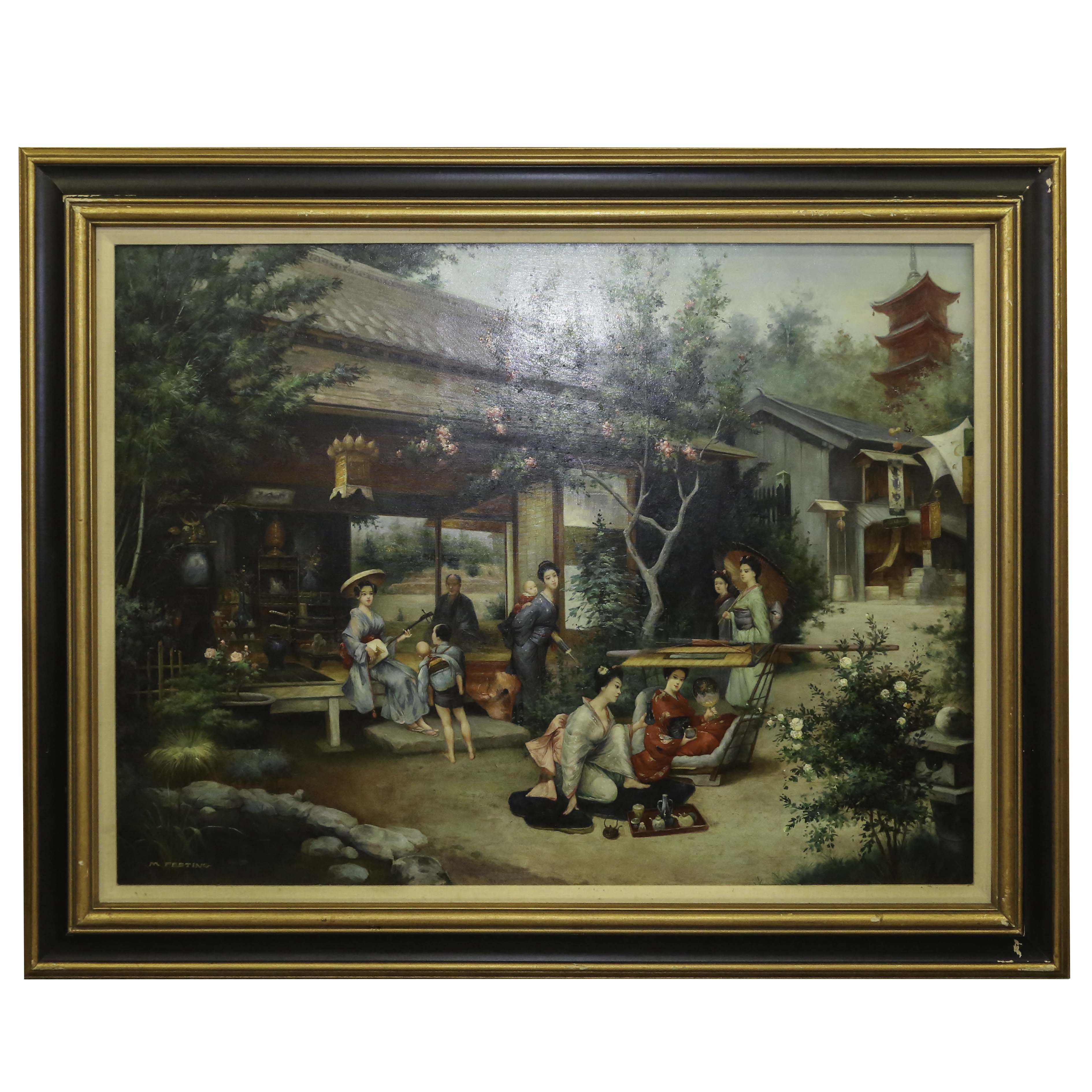 M. Festing Oil on Canvas Painting