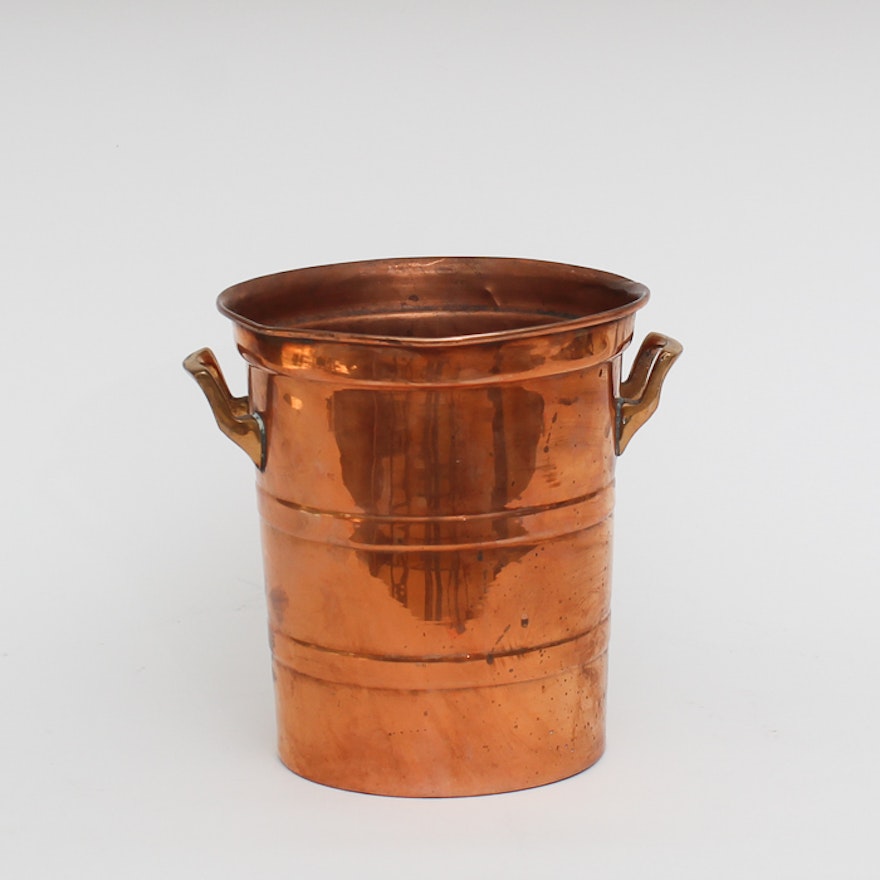 French Copper Stock Pot