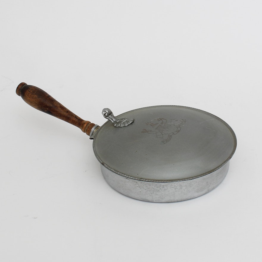 Nasco Italian Pewter Silent Butler Pan