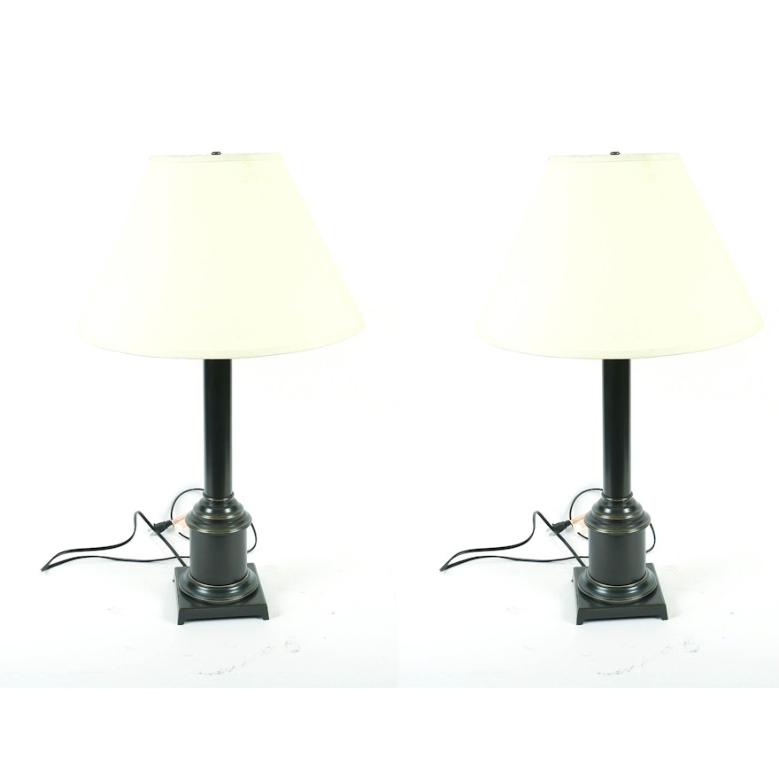 Pair of Restoration Hardware Lamps