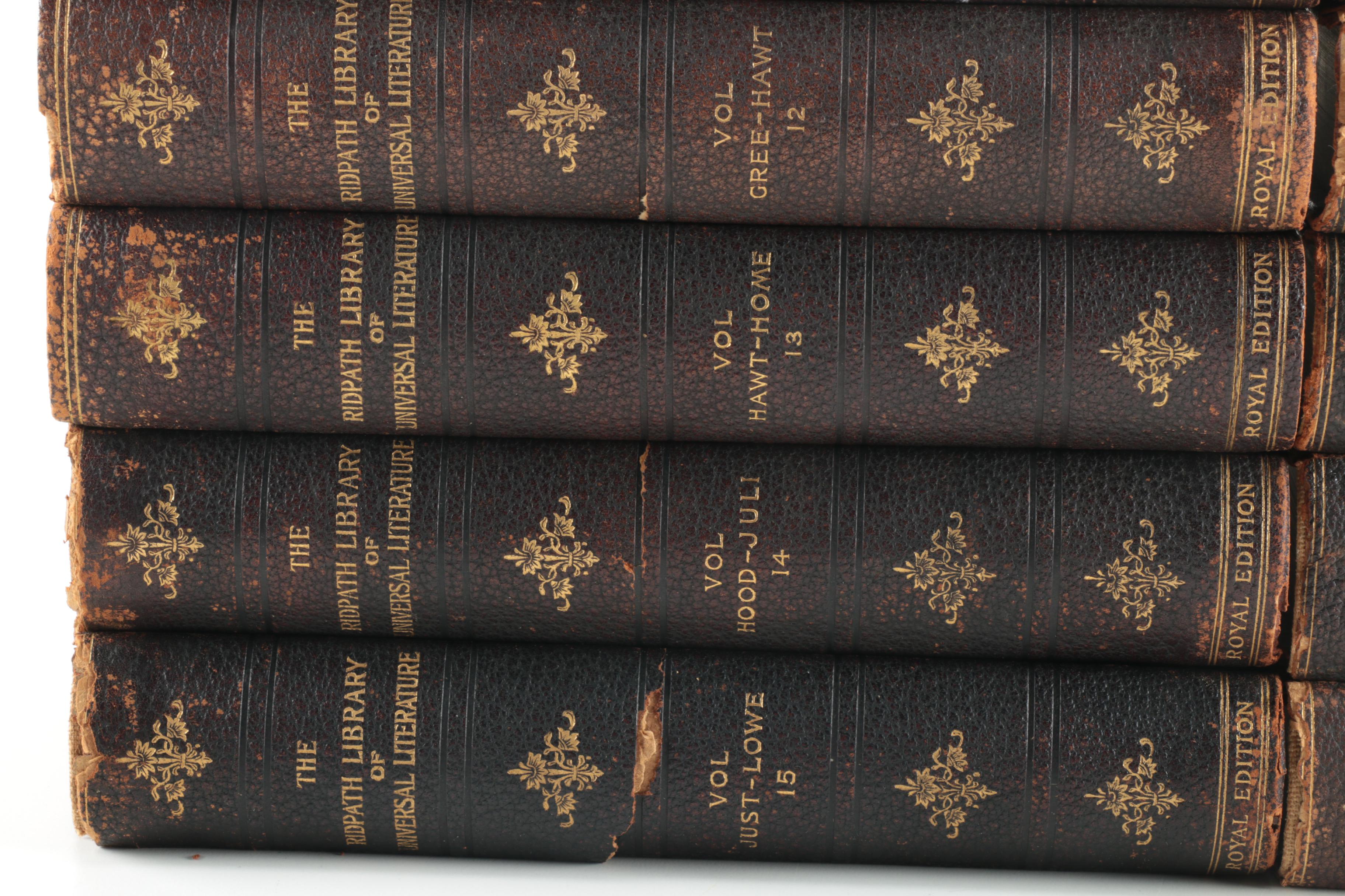 "The Ridpath Library of Universal Literature" Multi-Volume Set