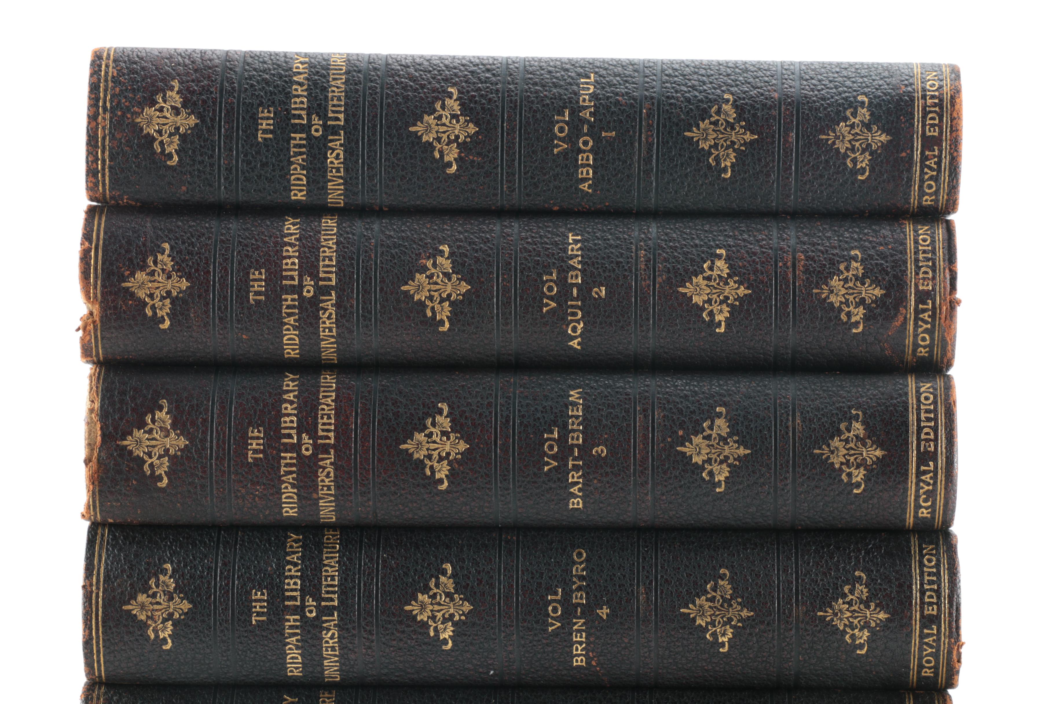 "The Ridpath Library of Universal Literature" Multi-Volume Set