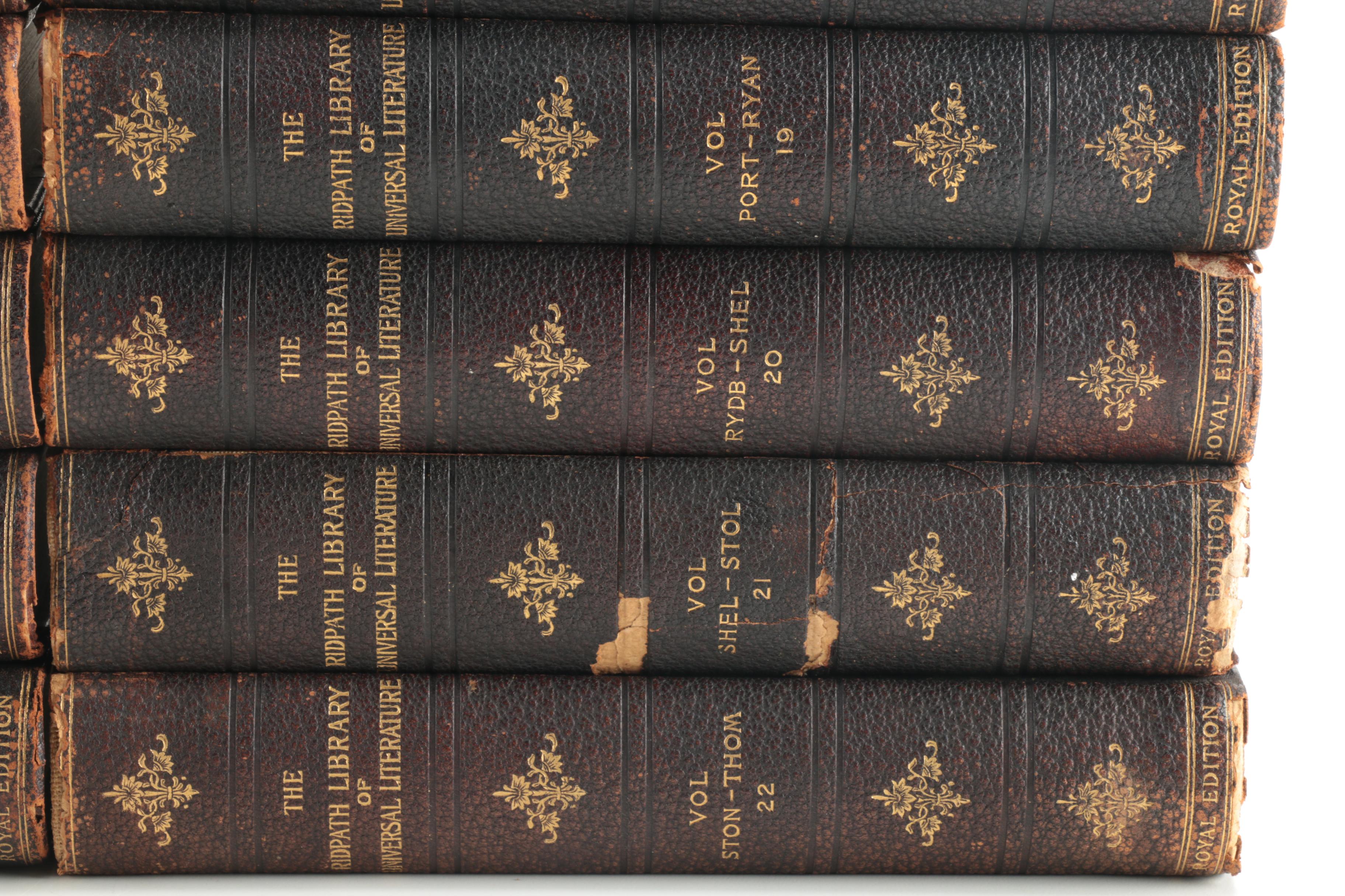 "The Ridpath Library of Universal Literature" Multi-Volume Set