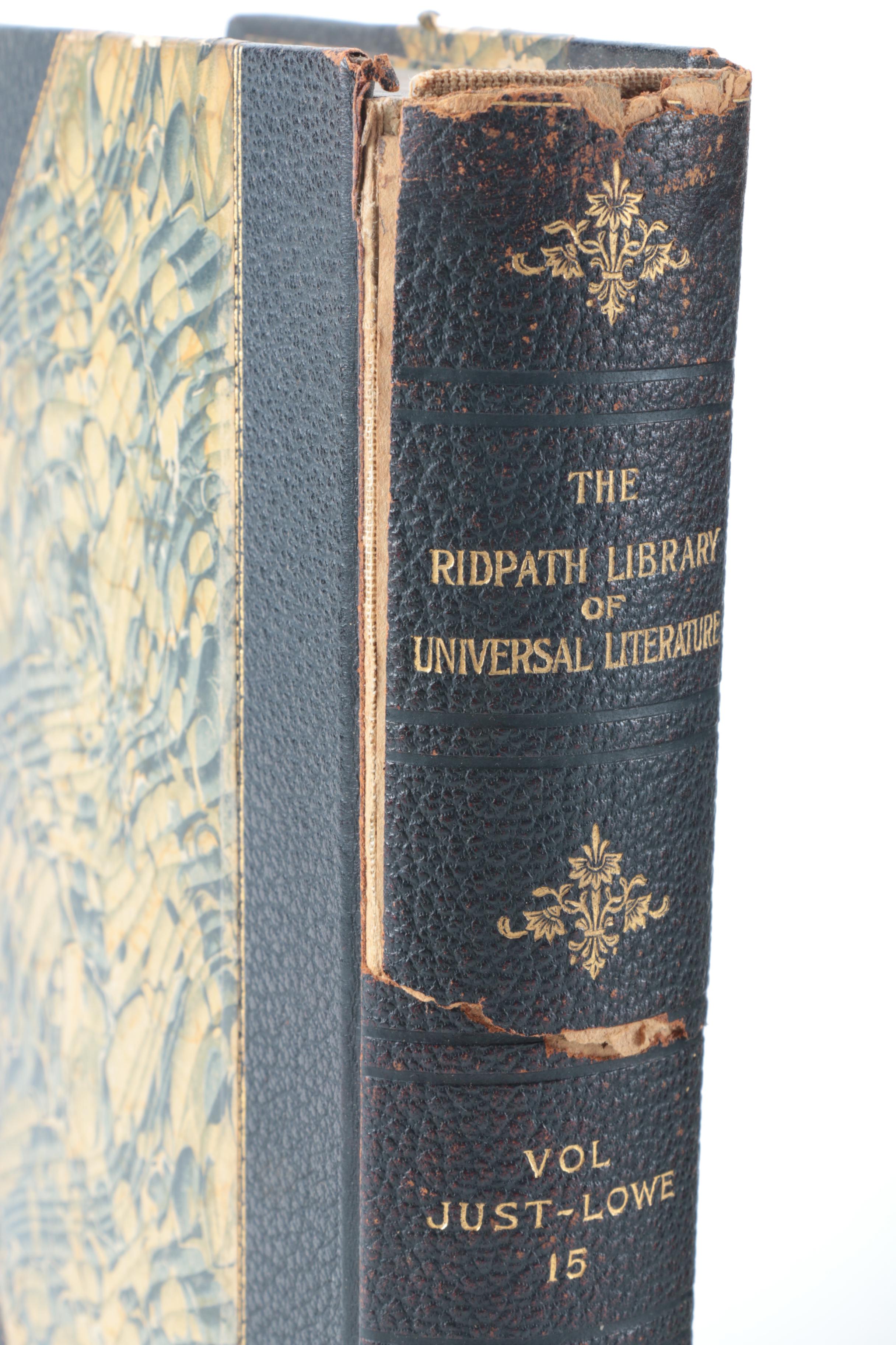 "The Ridpath Library of Universal Literature" Multi-Volume Set