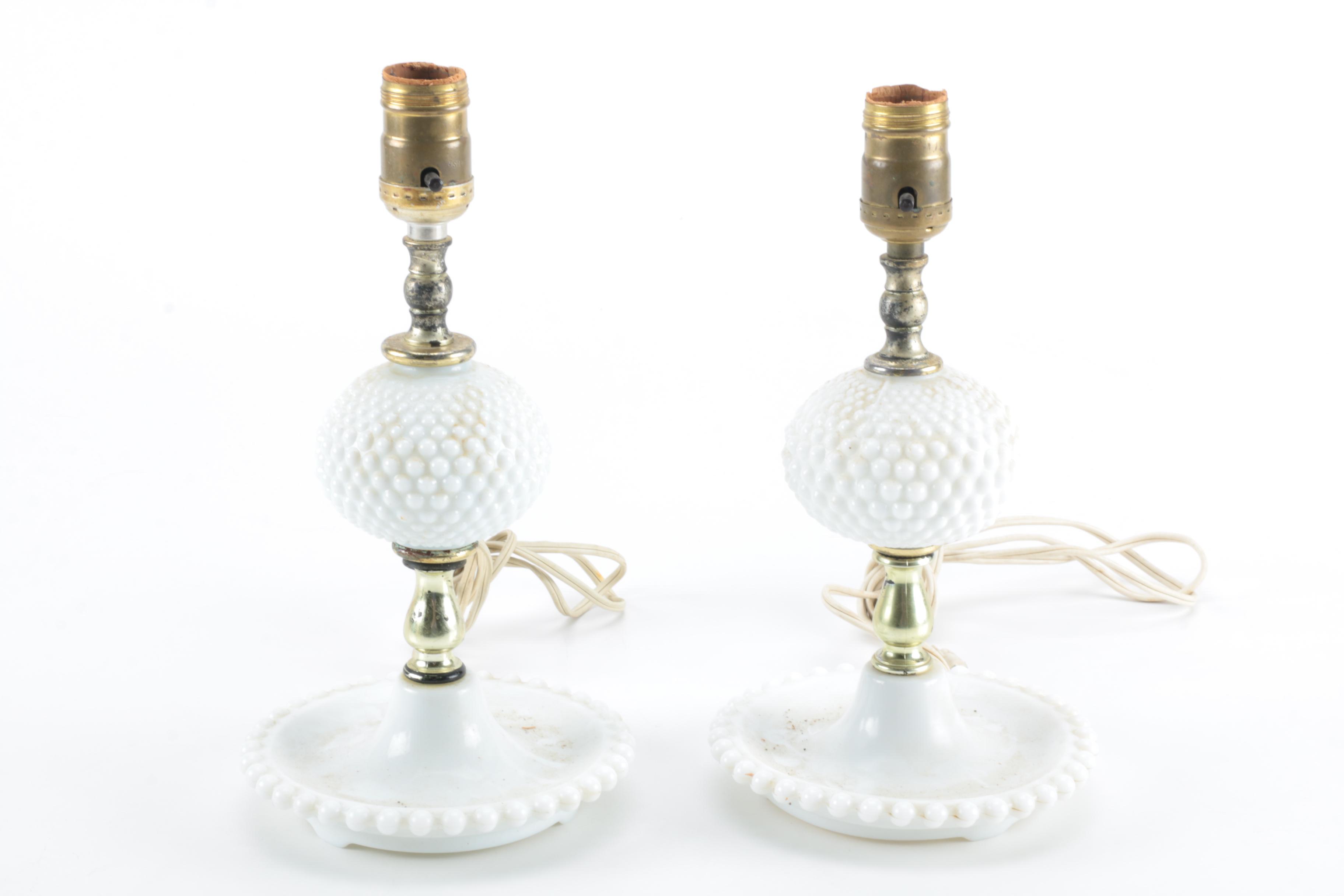 Milk Glass Table Lamps