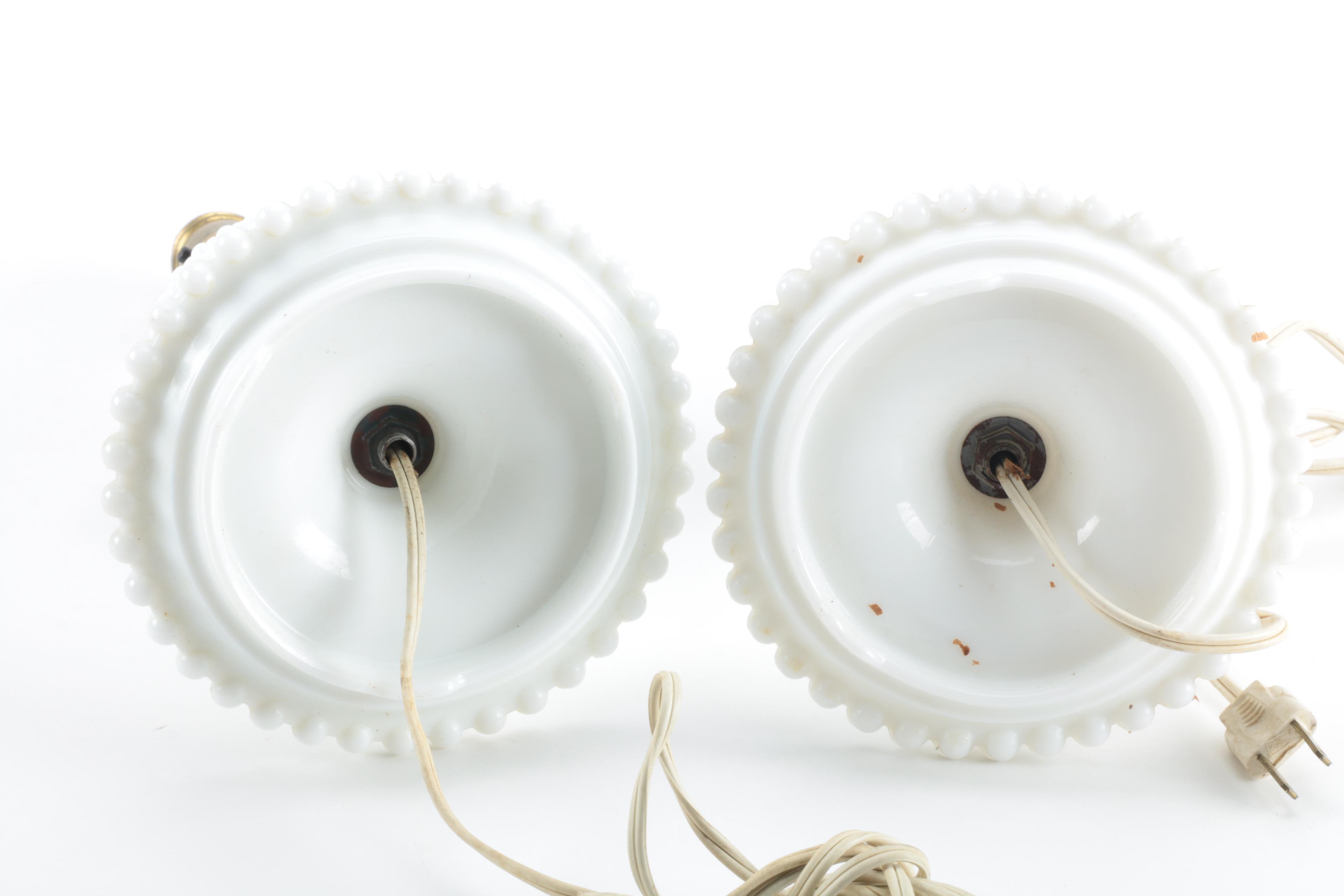 Milk Glass Table Lamps