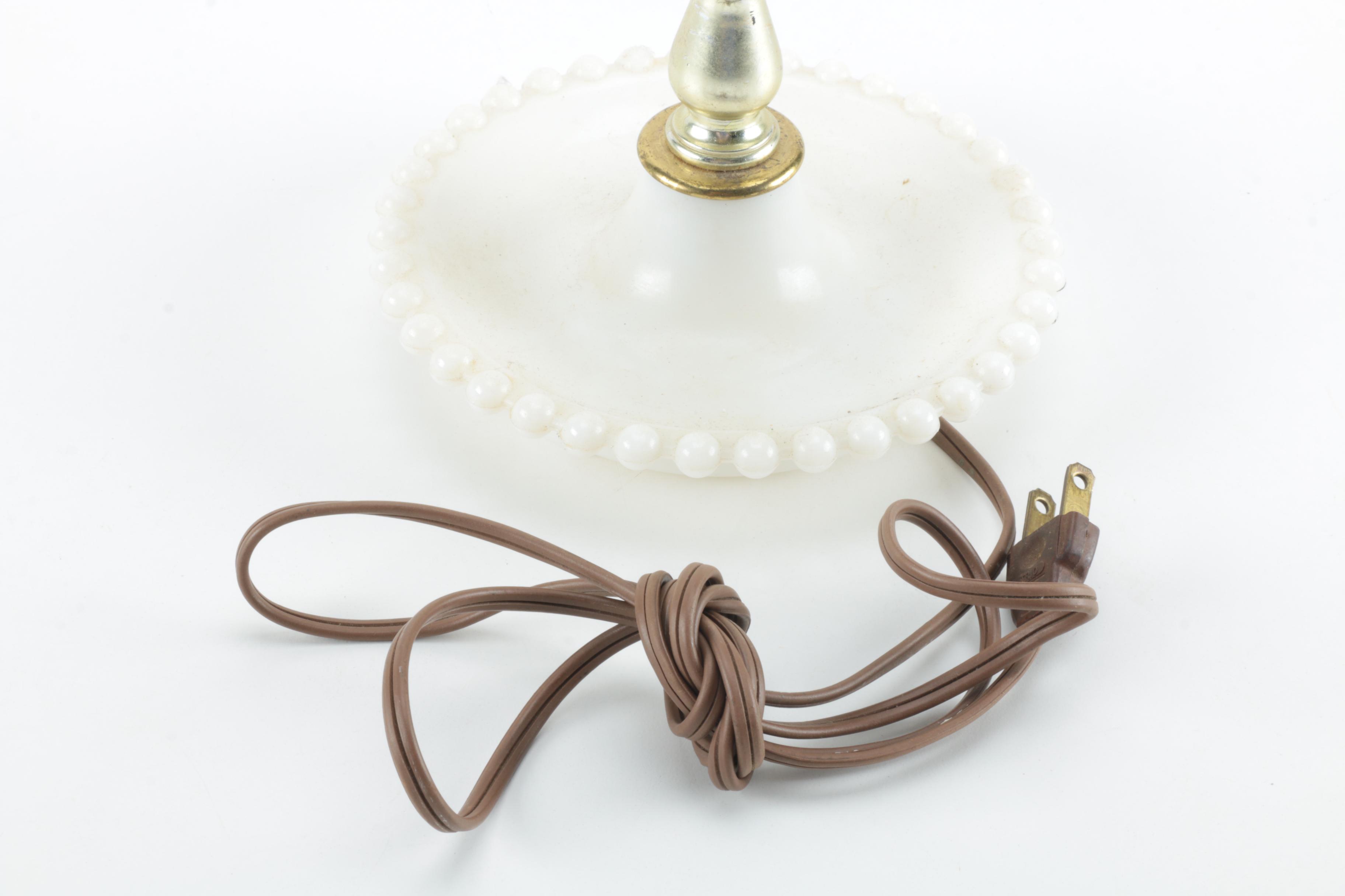 Milk Glass Table Lamps