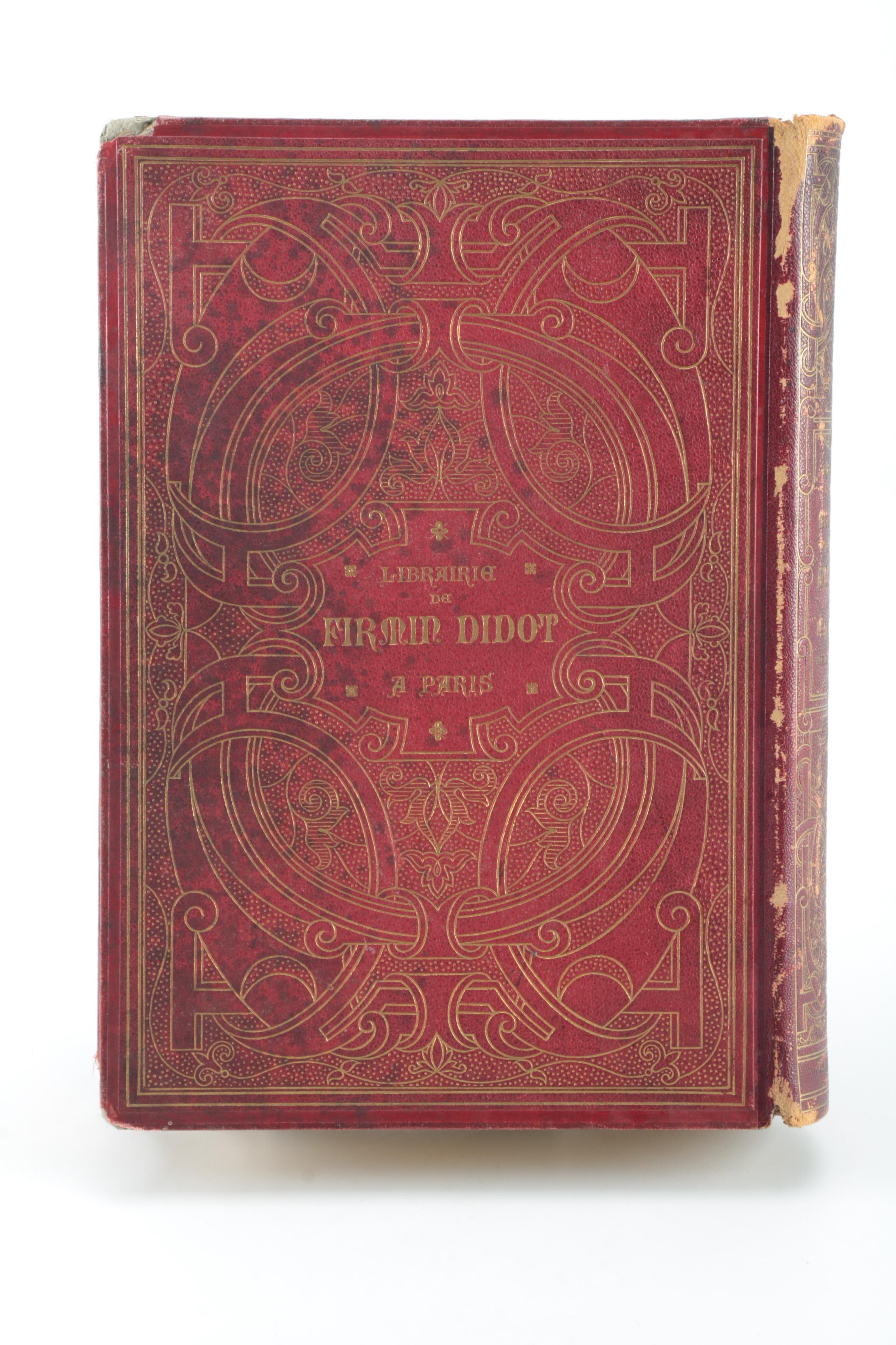 1873 French Third Edition of "Moeurs, Usages et Costumes au Moyen Age et a L'époque de la Renaissance" by Paul Lacroix
