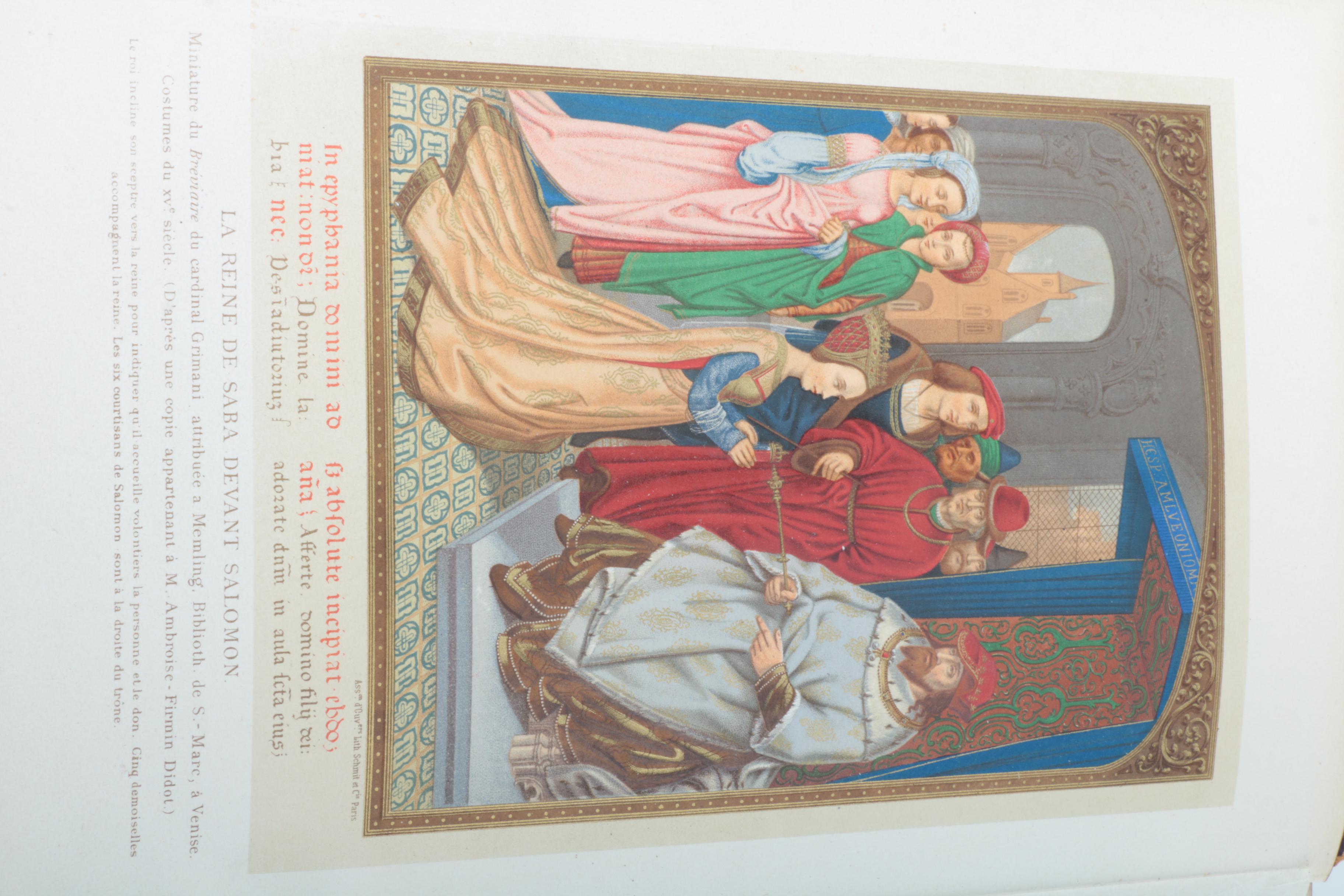 1873 French Third Edition of "Moeurs, Usages et Costumes au Moyen Age et a L'époque de la Renaissance" by Paul Lacroix
