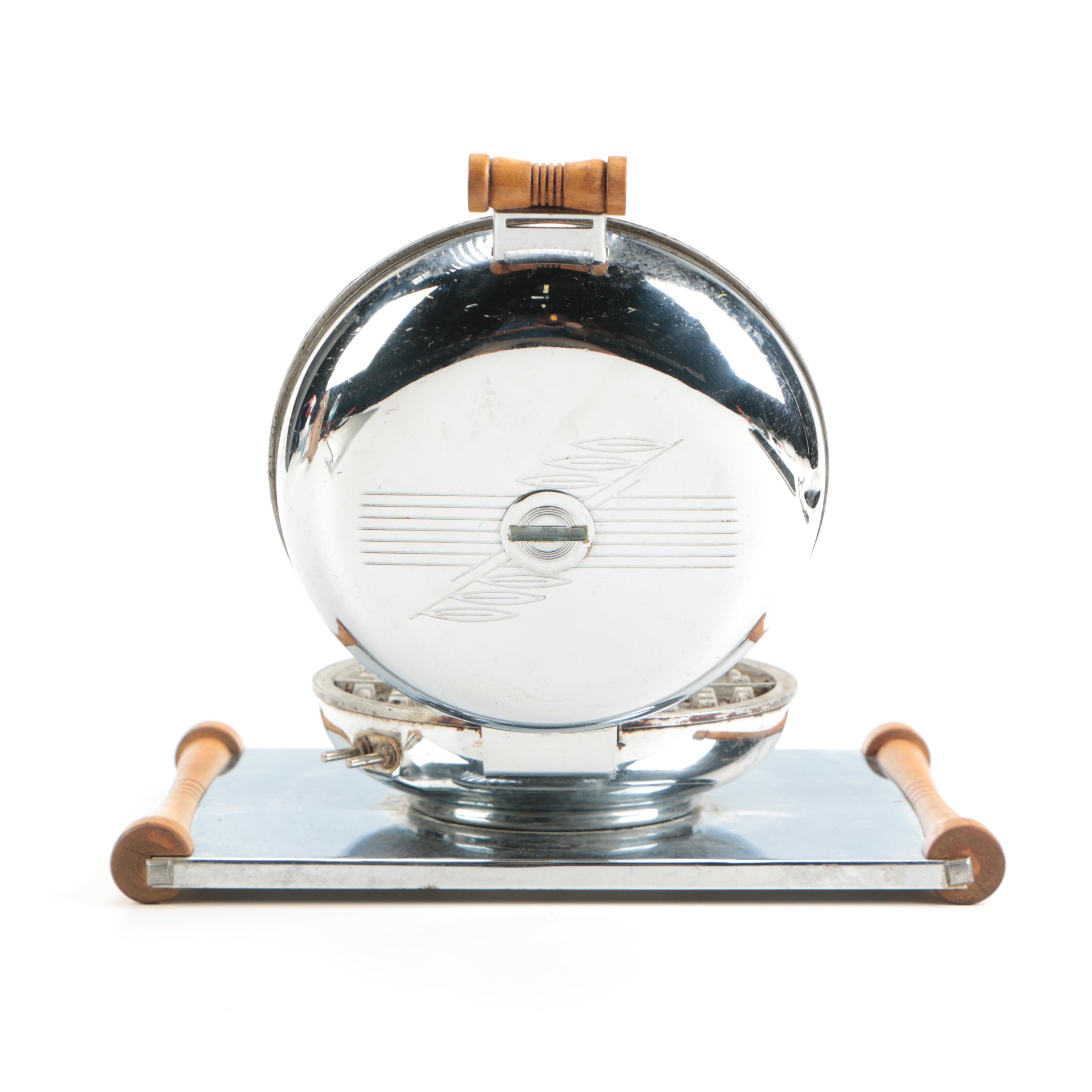 Stainless Steel Waffle Iron With Tray