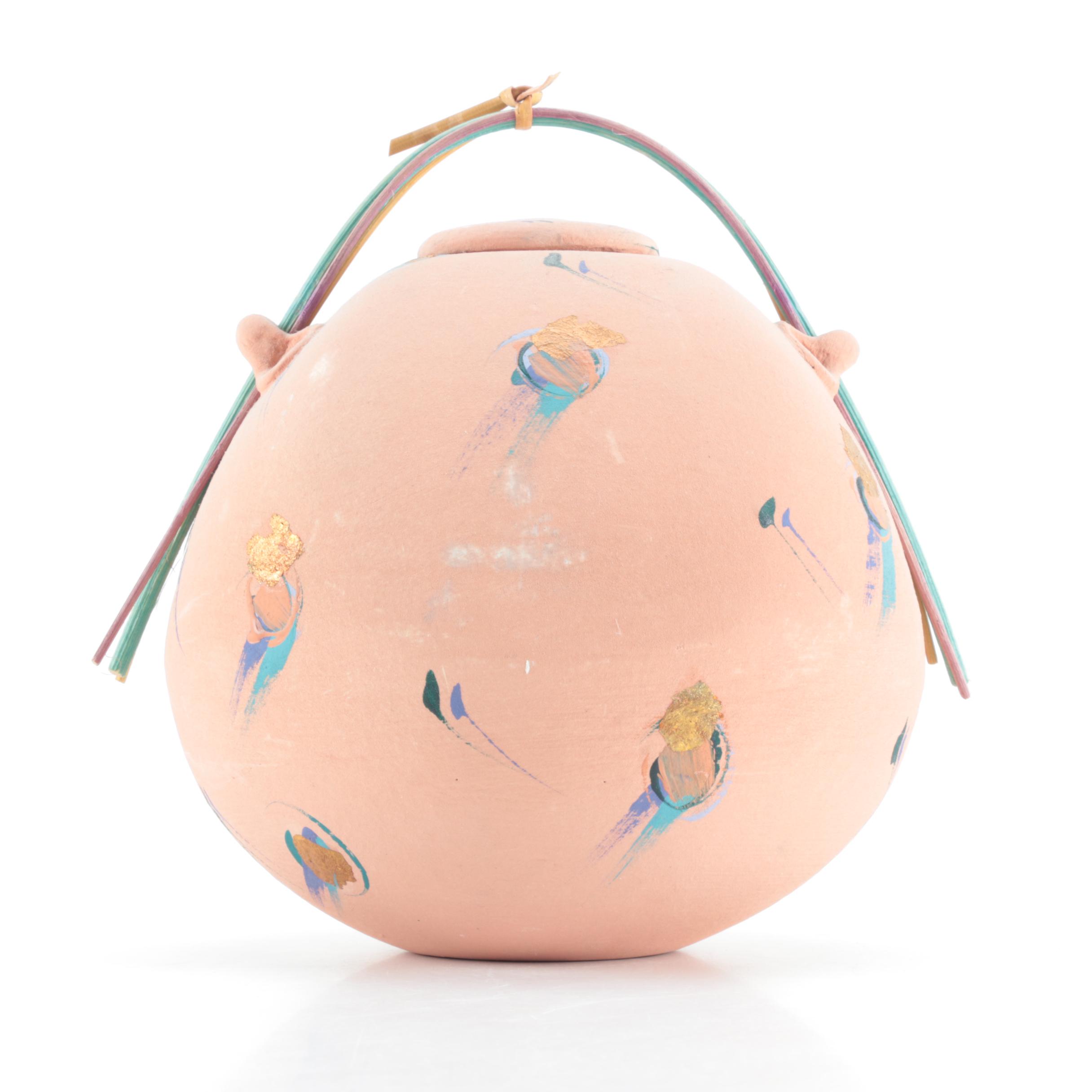 Hand Thrown Stoneware Decorative Jar by Laura Ross