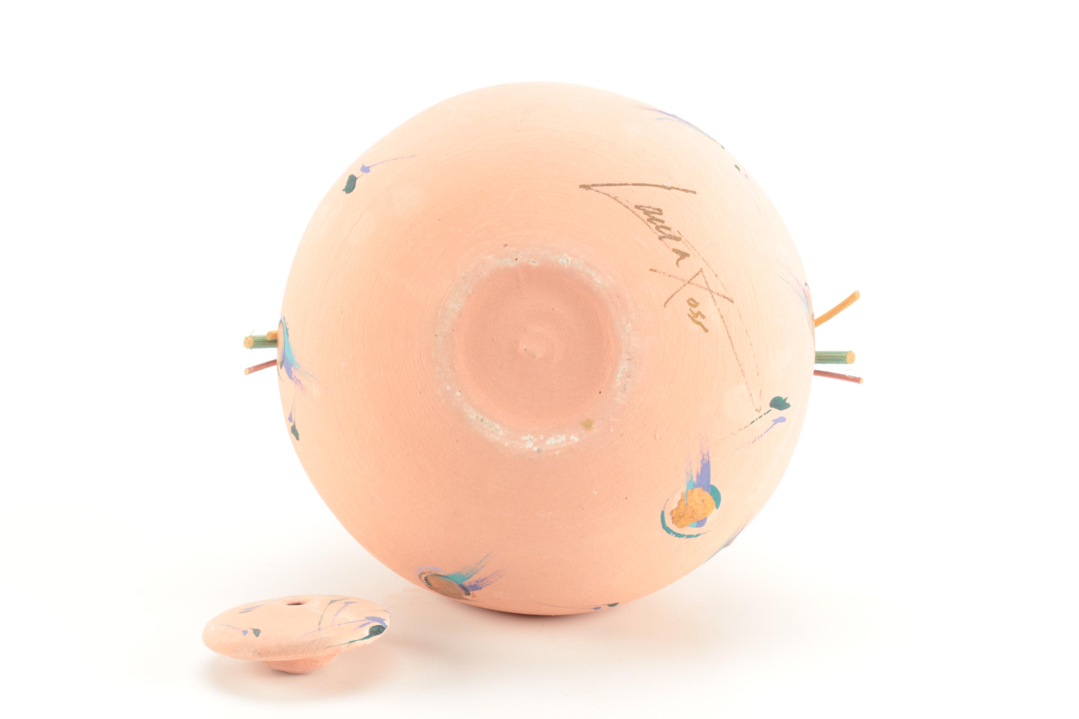 Hand Thrown Stoneware Decorative Jar by Laura Ross