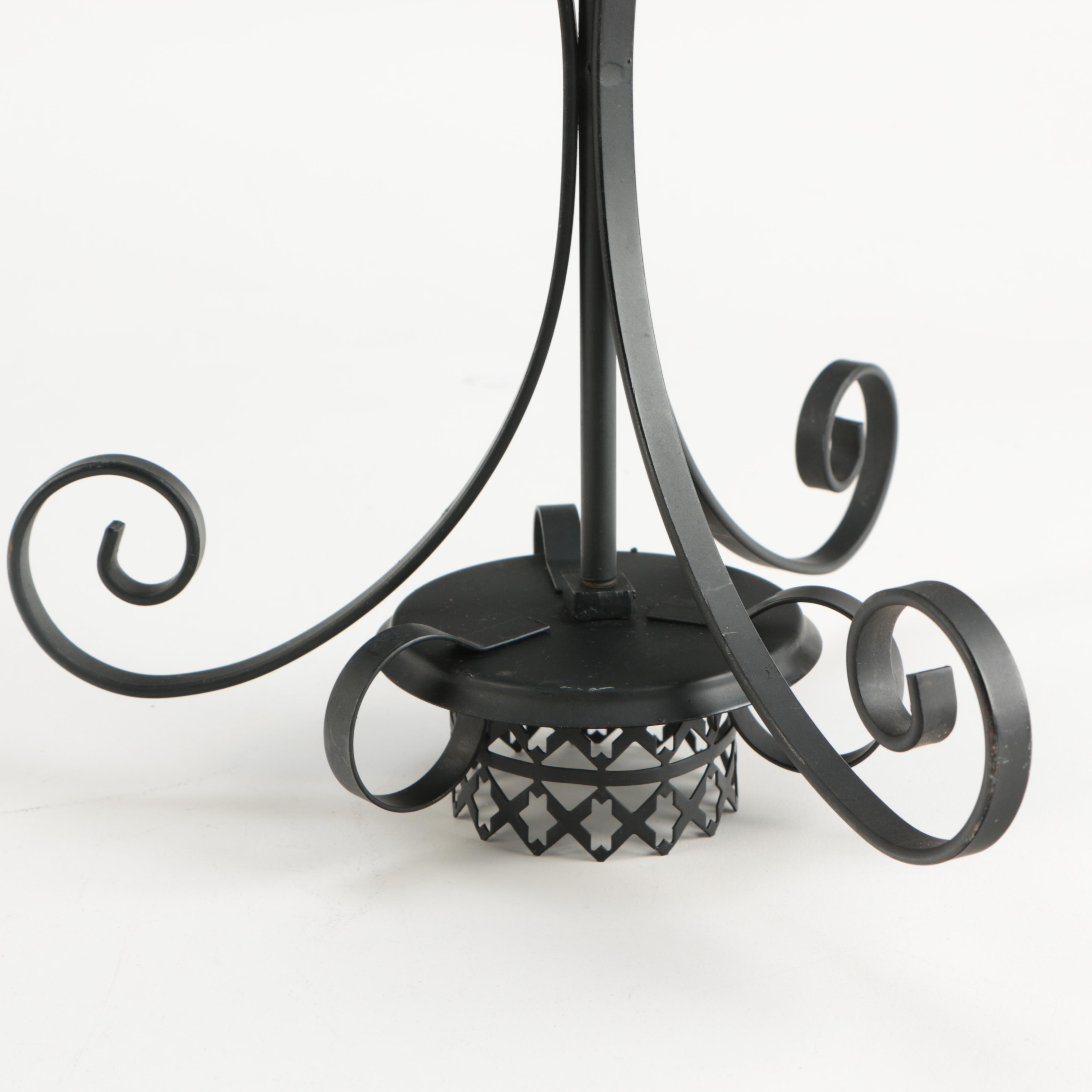 Wrought Iron Candleholders
