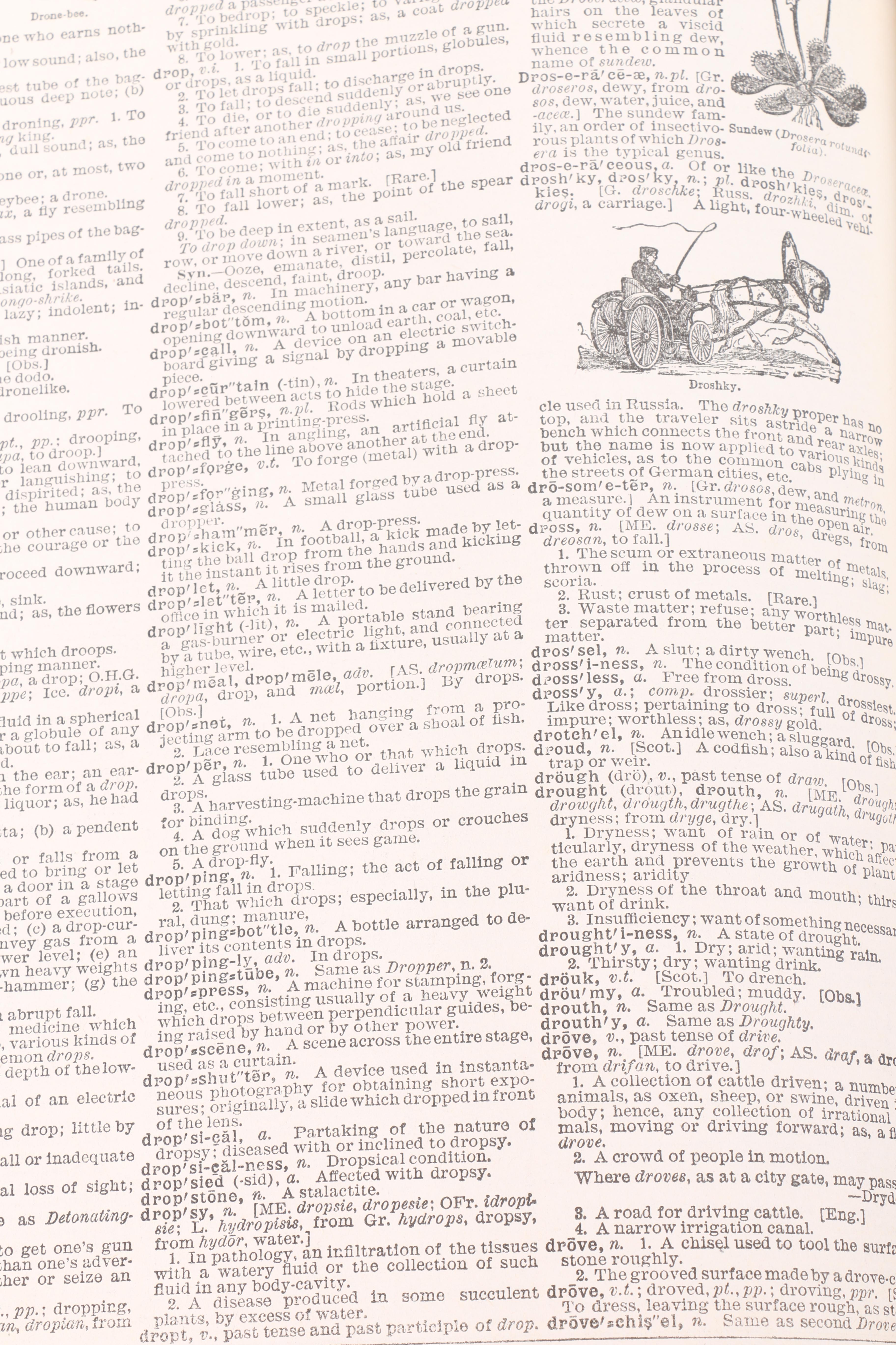 1936 "Webster's Universal Unabridged Dictionary" Volumes I and II