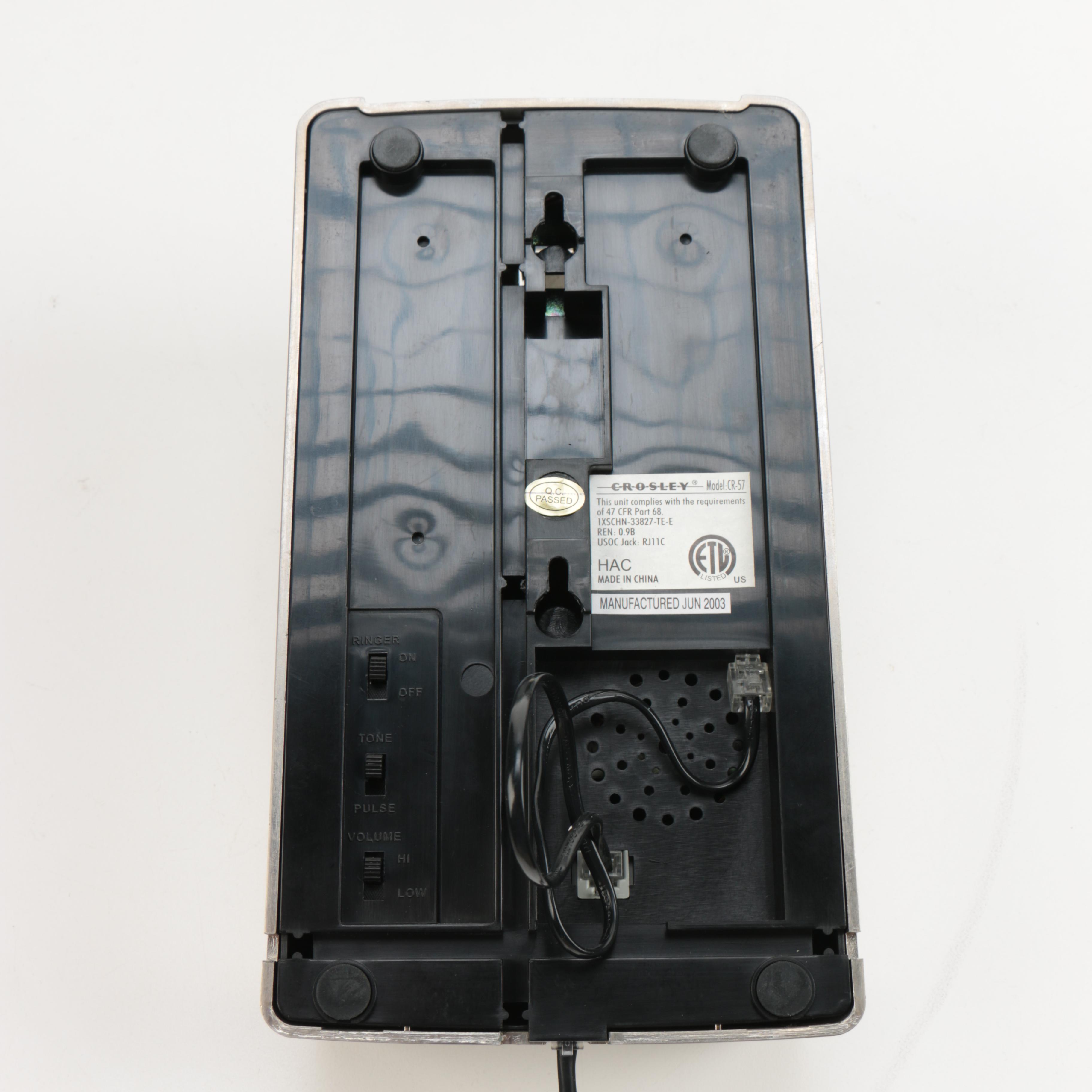 Crosley Wall Mount Rotary Style Telephone
