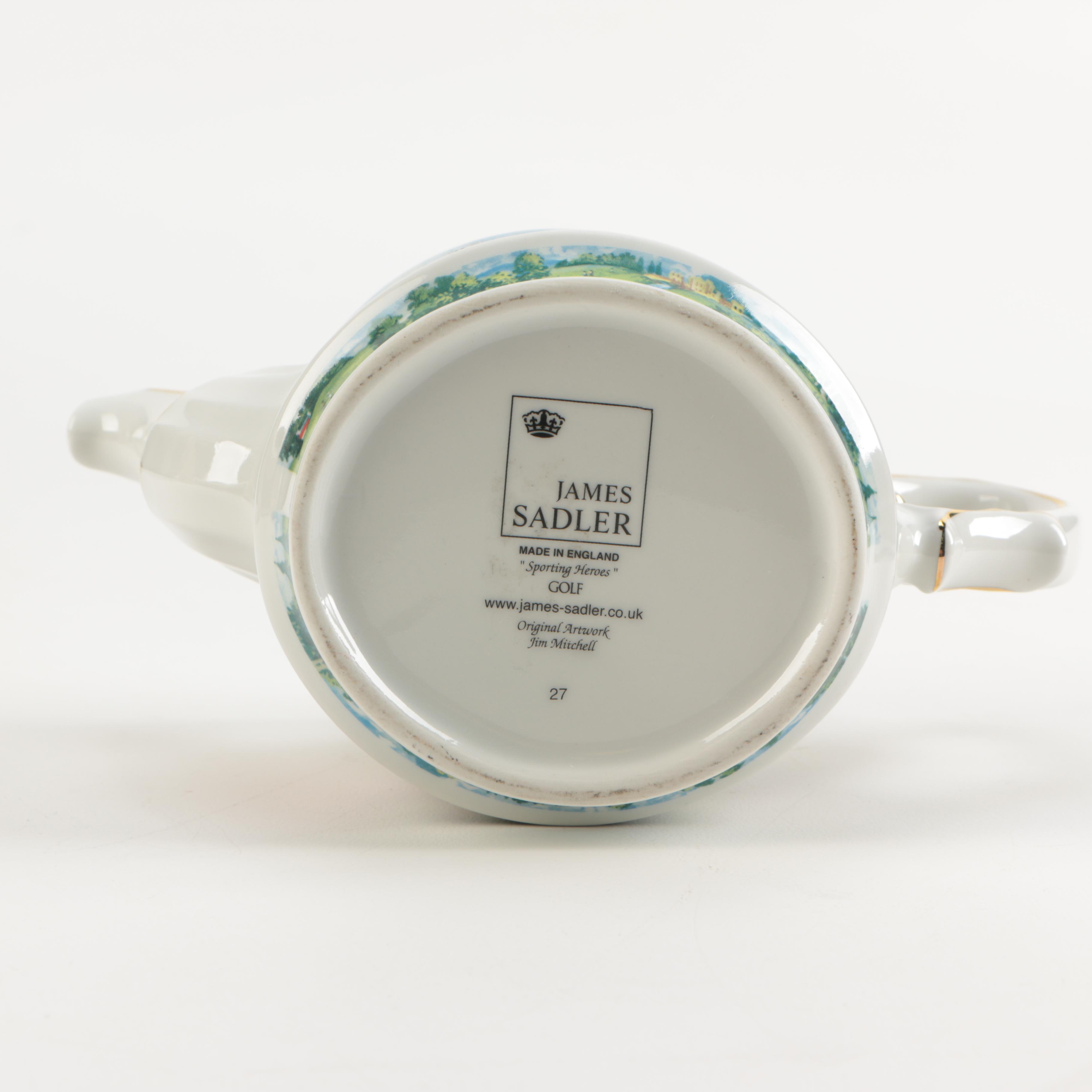James Sadler "Sporting Heroes" Porcelain Teapot