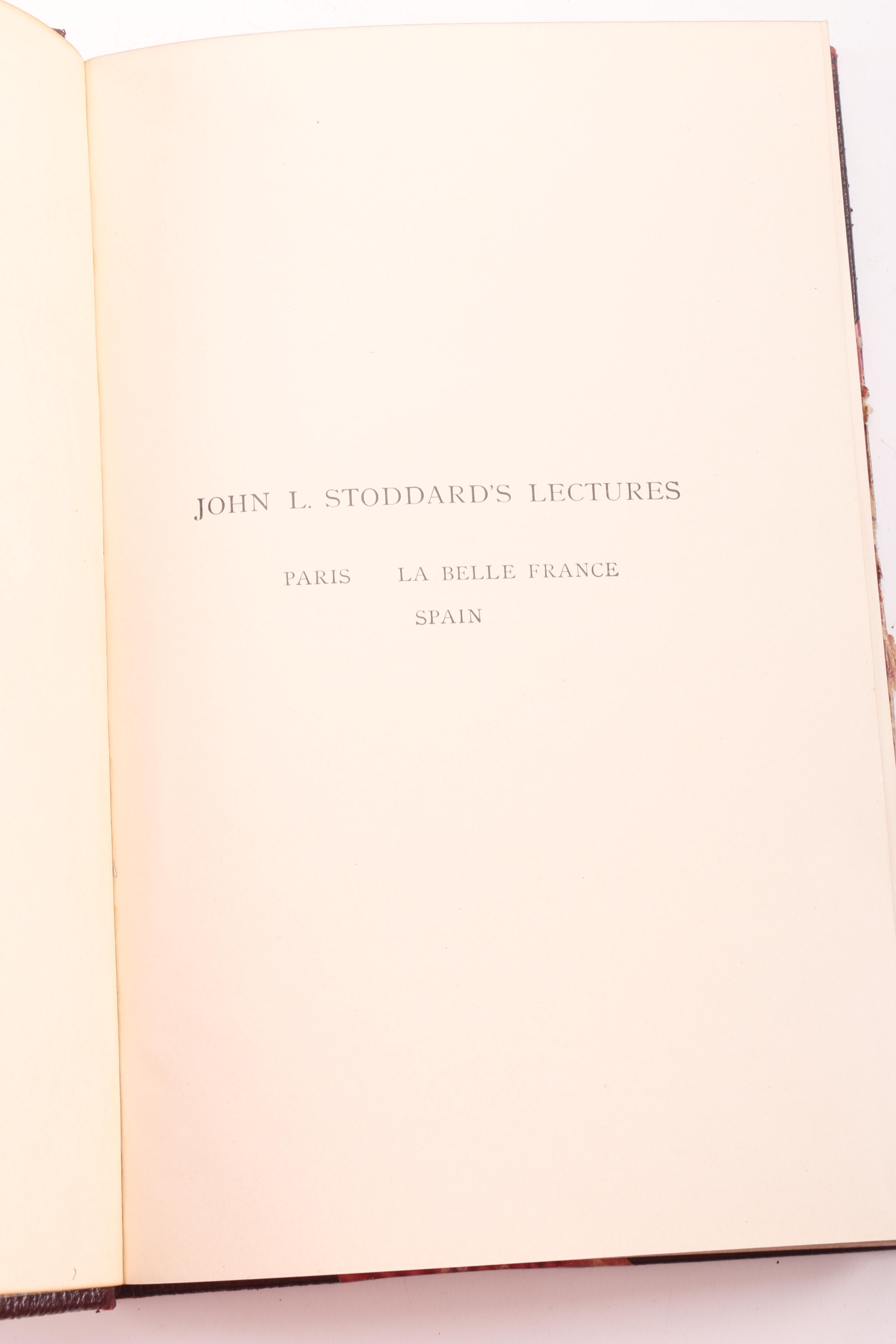 1914 John L. Stoddard Complete Lectures Set Volumes I-X and More