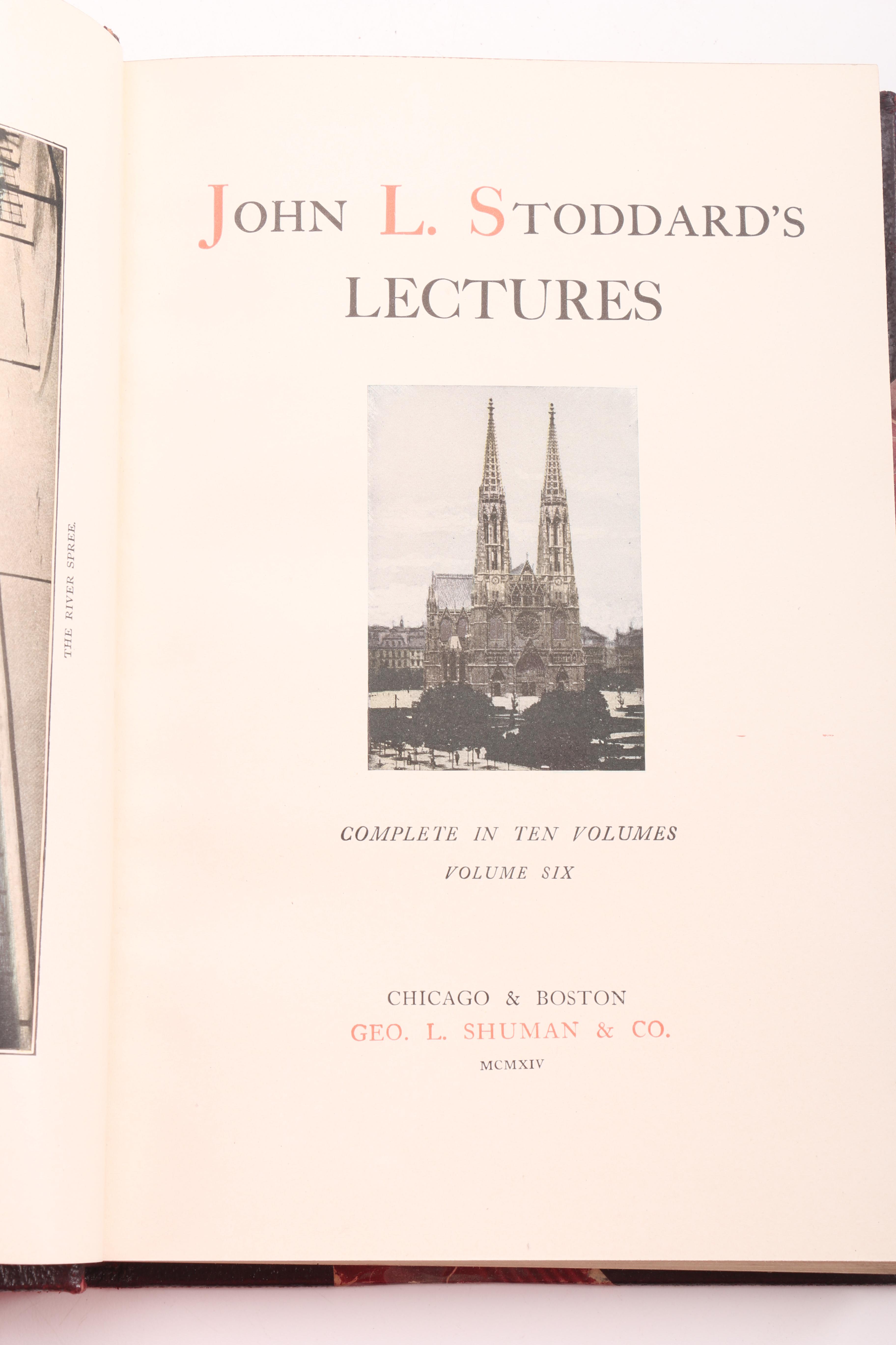 1914 John L. Stoddard Complete Lectures Set Volumes I-X and More