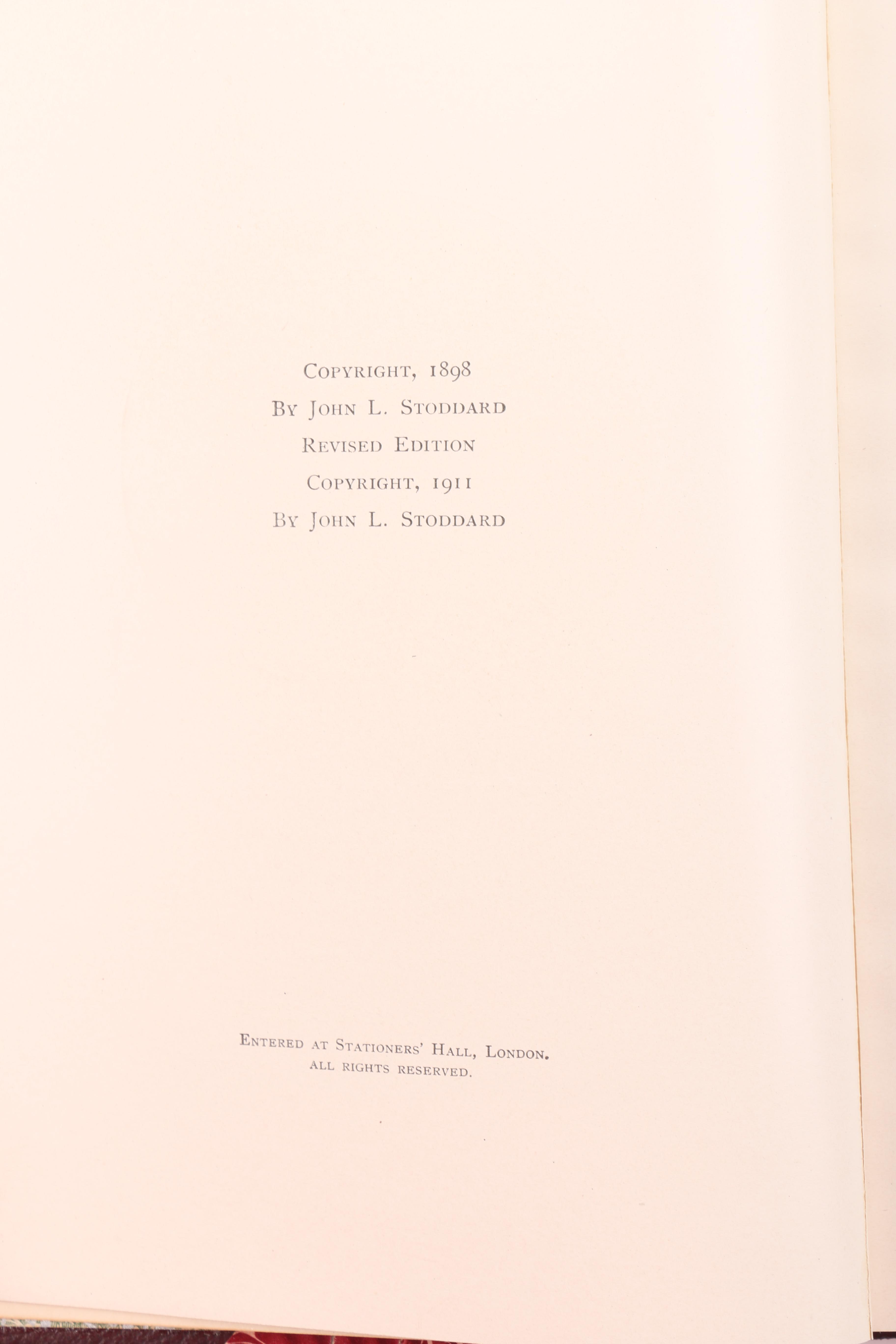 1914 John L. Stoddard Complete Lectures Set Volumes I-X and More