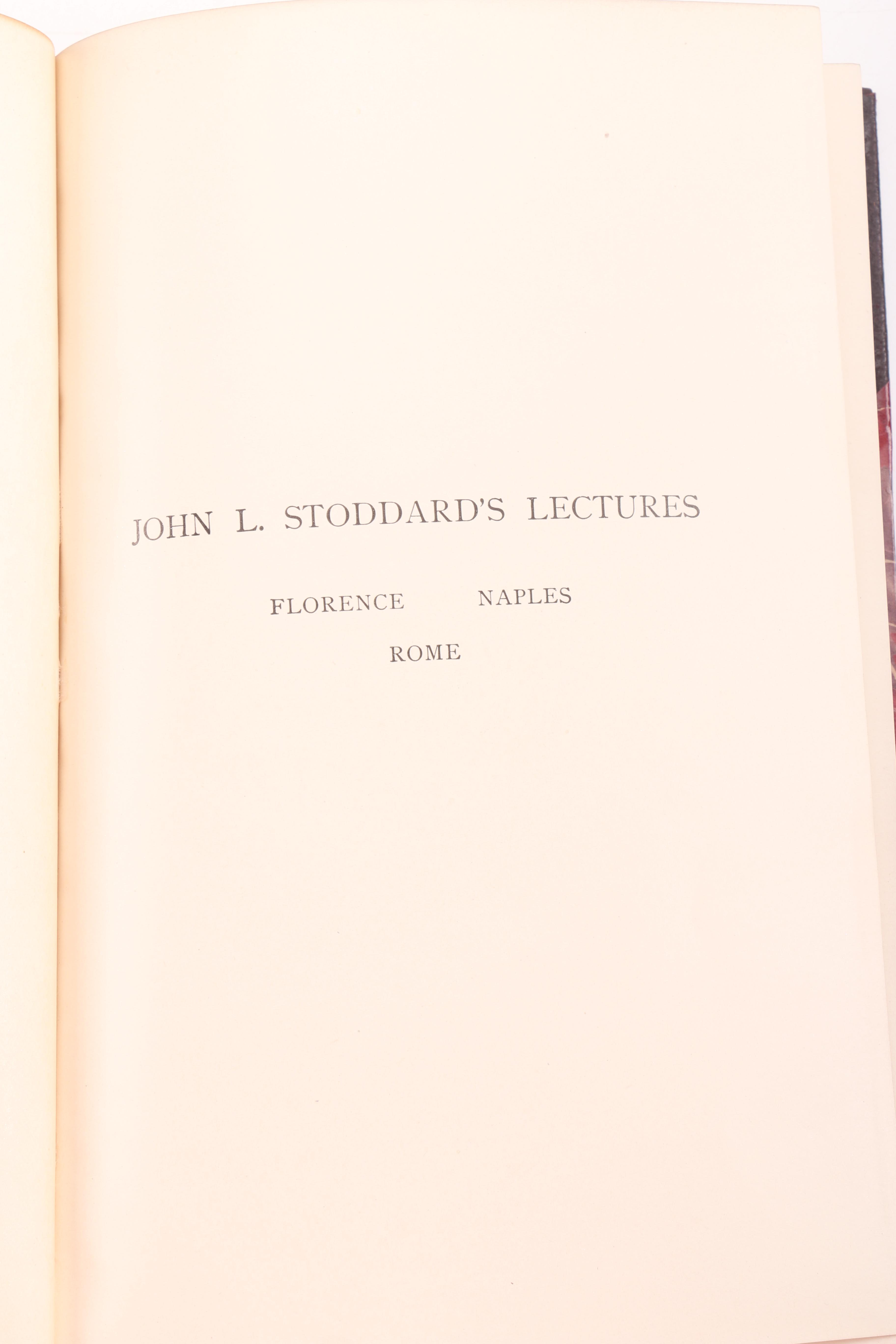1914 John L. Stoddard Complete Lectures Set Volumes I-X and More