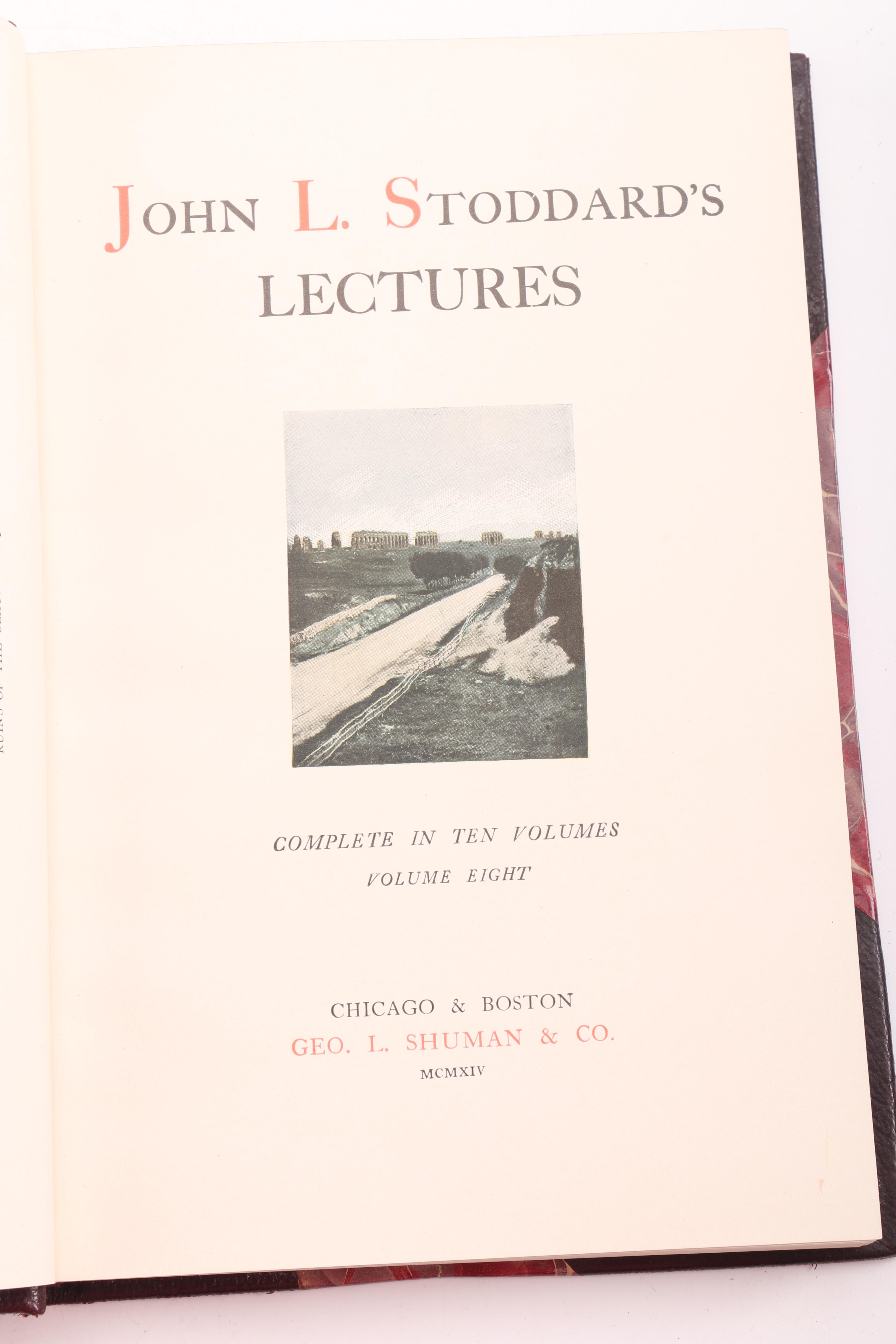 1914 John L. Stoddard Complete Lectures Set Volumes I-X and More