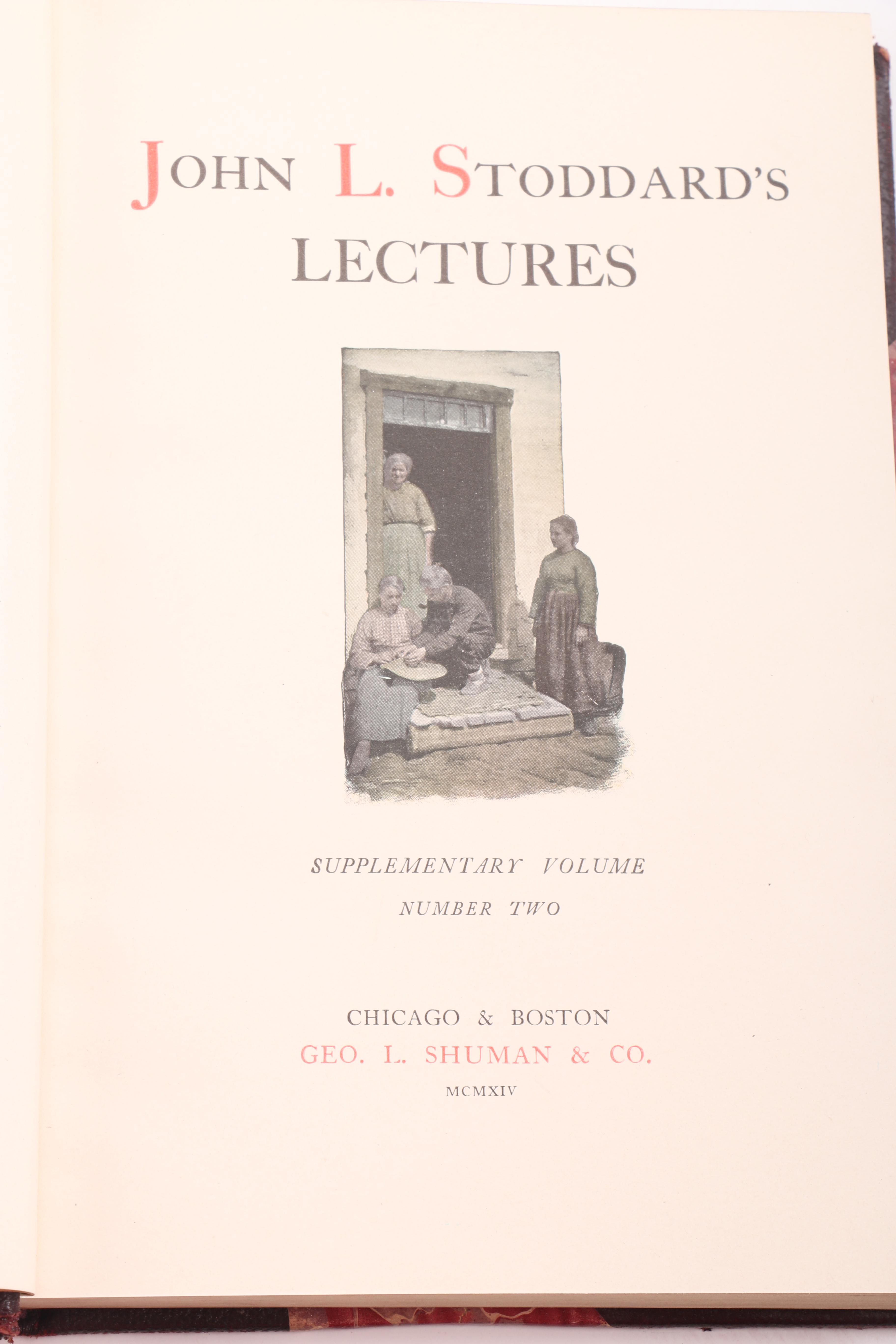 1914 John L. Stoddard Complete Lectures Set Volumes I-X and More