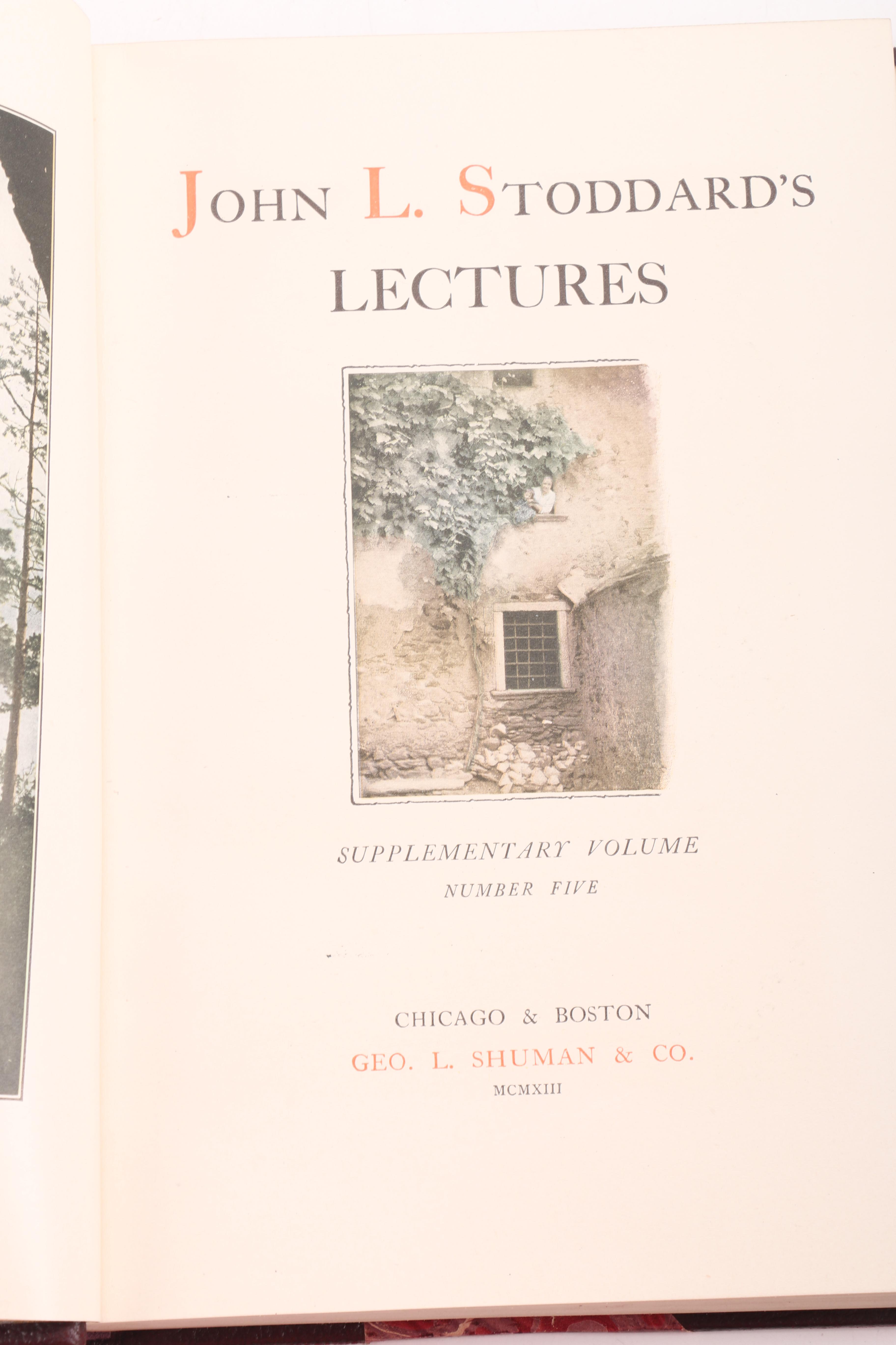1914 John L. Stoddard Complete Lectures Set Volumes I-X and More