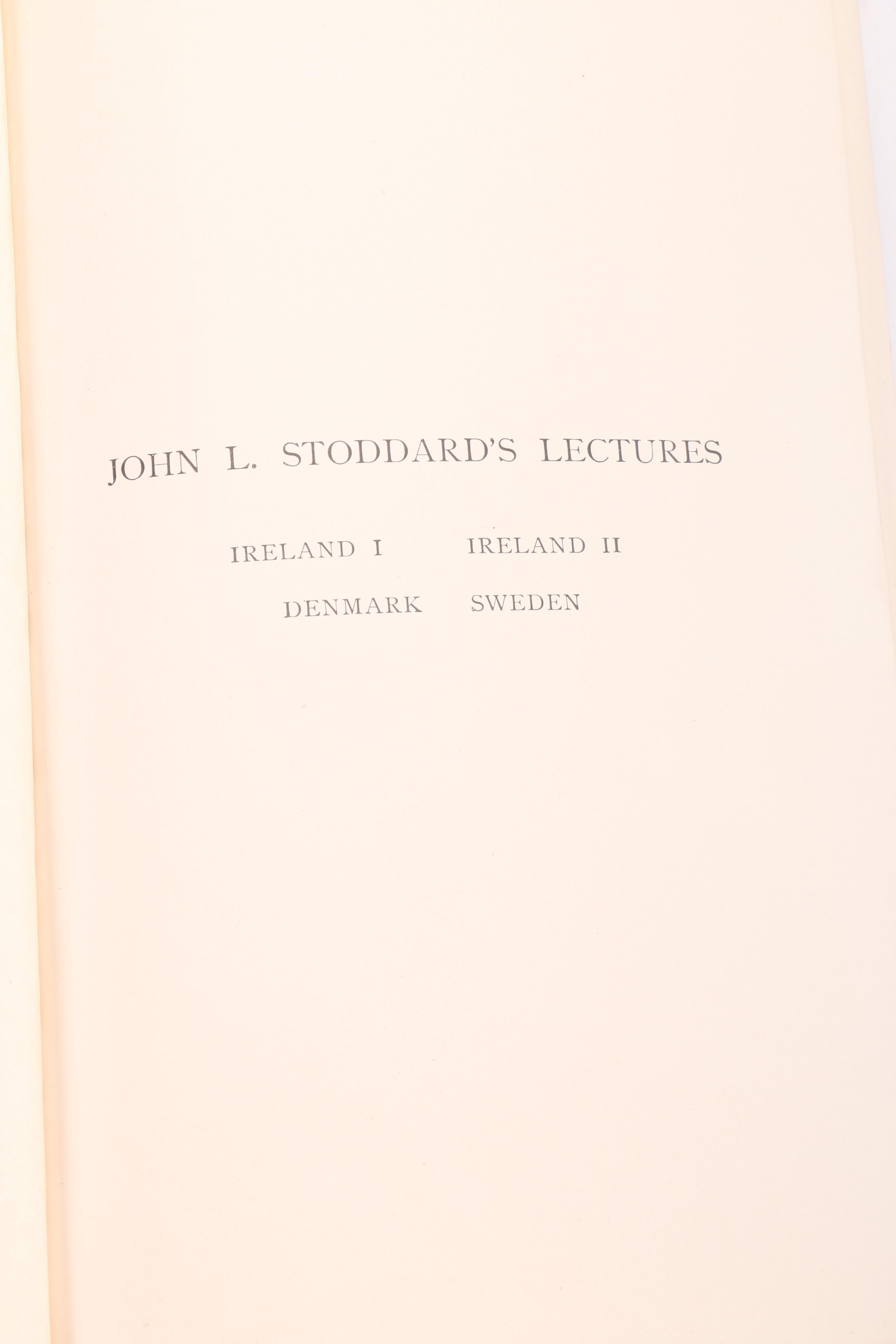 1914 John L. Stoddard Complete Lectures Set Volumes I-X and More