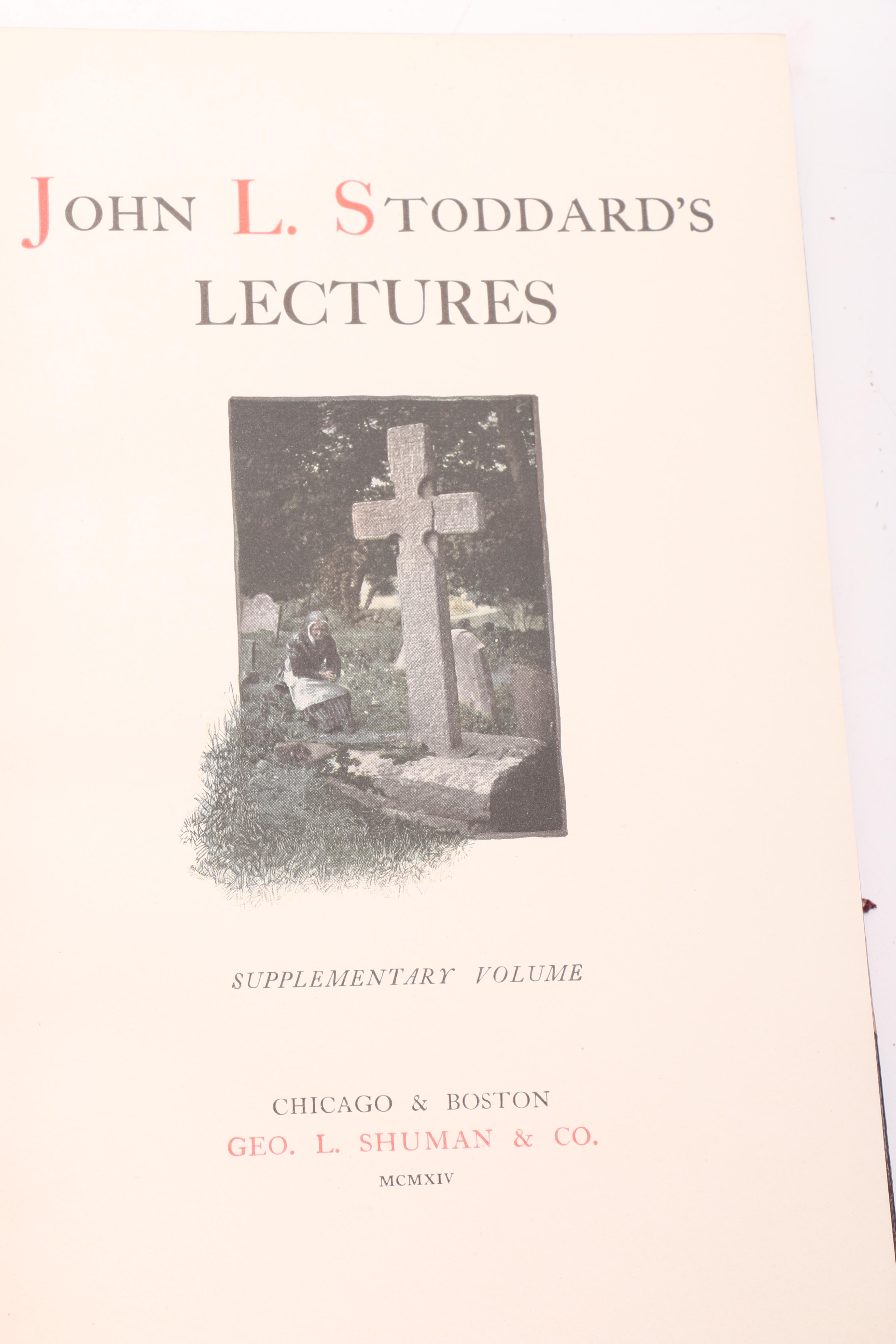1914 John L. Stoddard Complete Lectures Set Volumes I-X and More