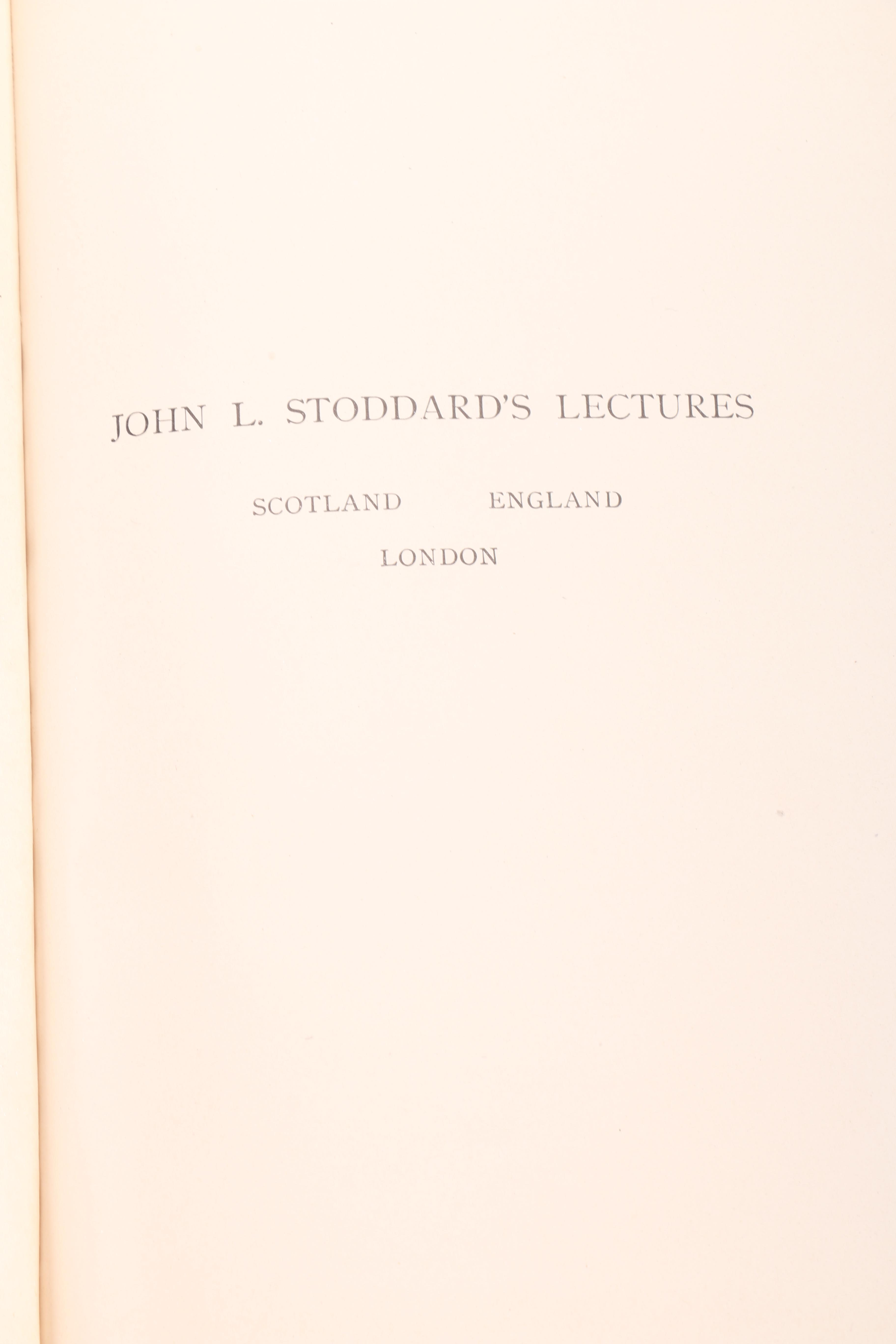1914 John L. Stoddard Complete Lectures Set Volumes I-X and More