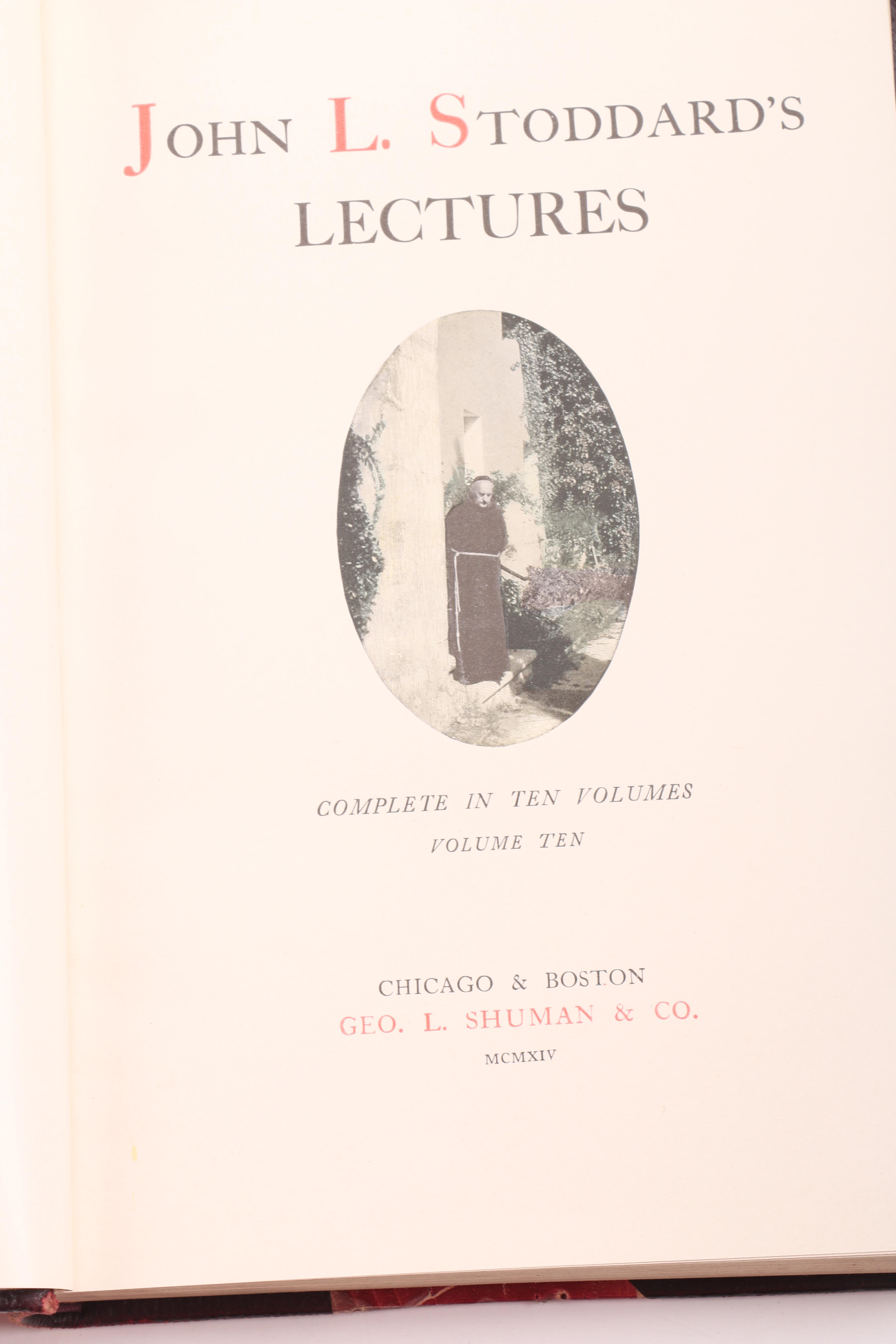 1914 John L. Stoddard Complete Lectures Set Volumes I-X and More