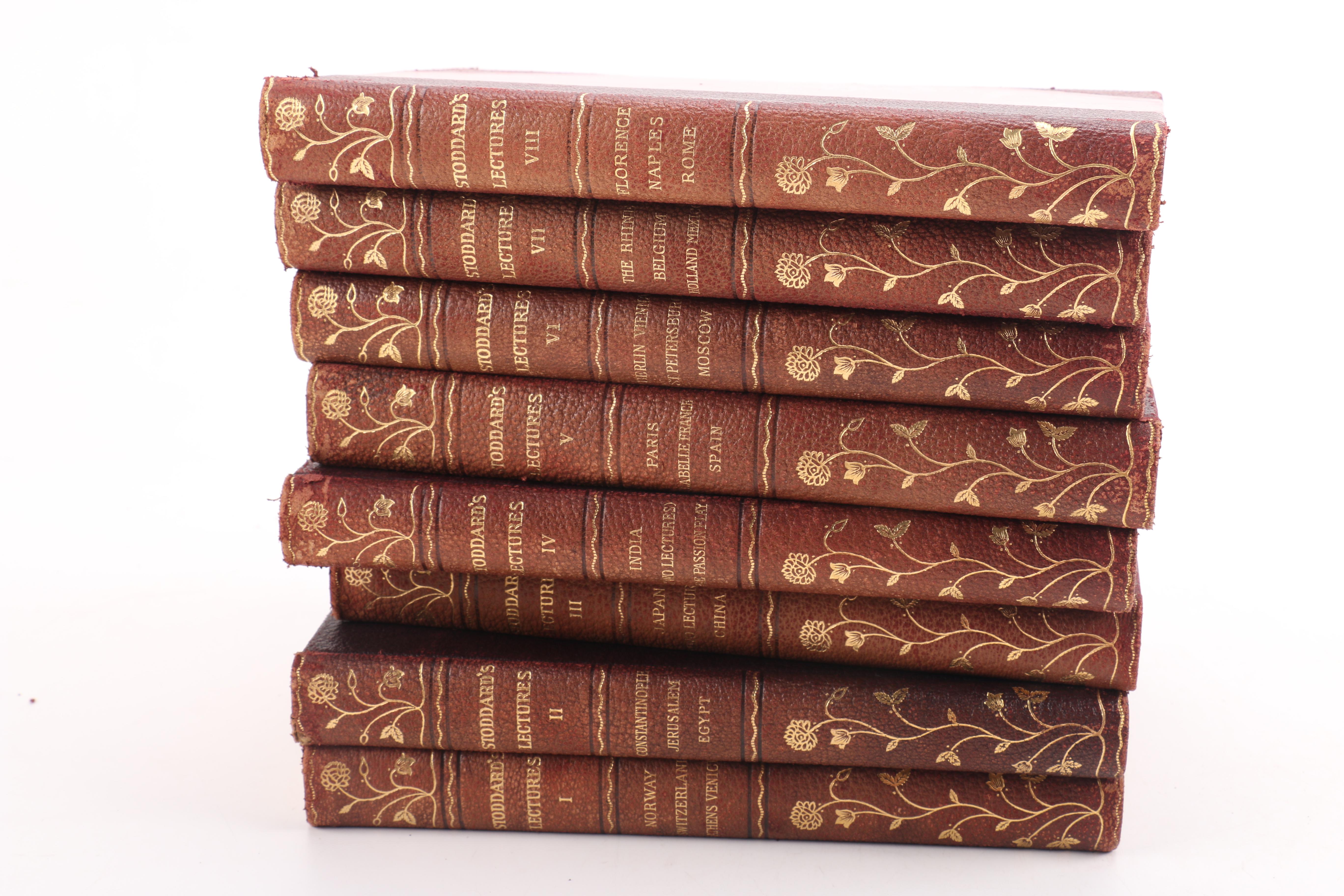 1914 John L. Stoddard Complete Lectures Set Volumes I-X and More