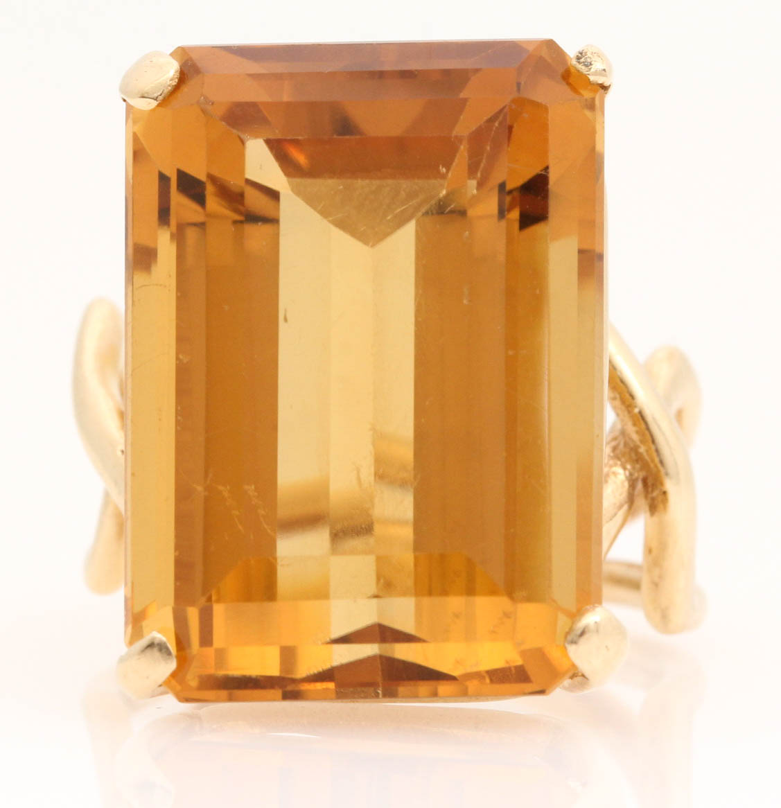 14K Yellow Gold Citrine Ring