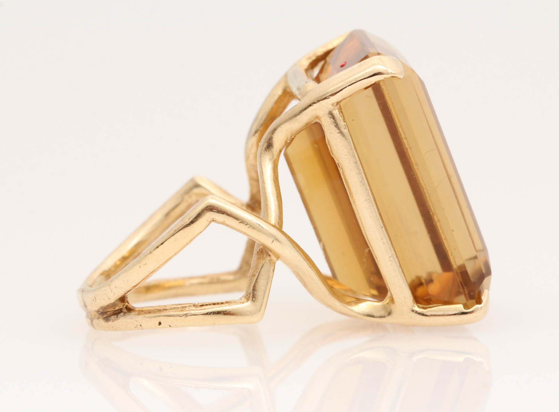 14K Yellow Gold Citrine Ring