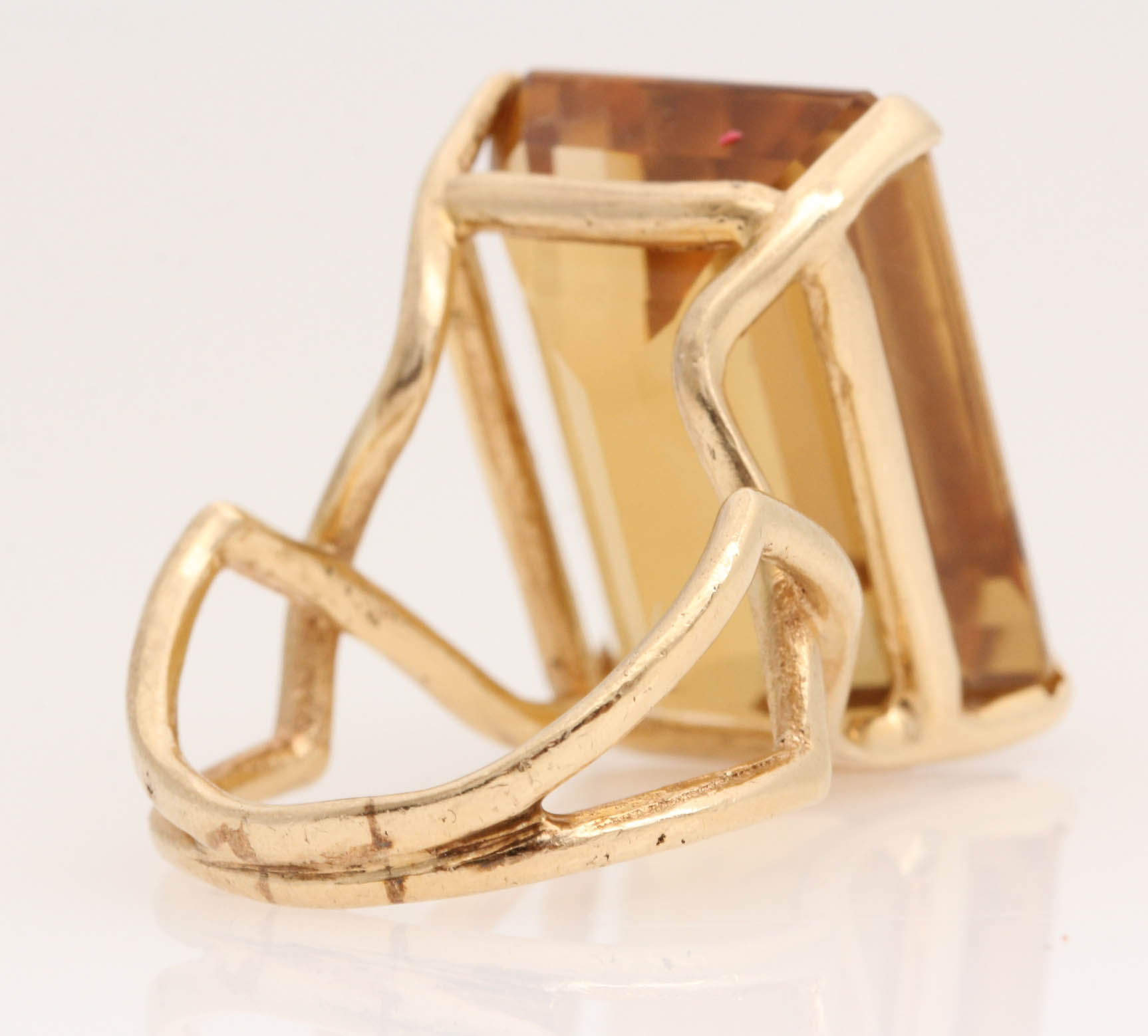 14K Yellow Gold Citrine Ring