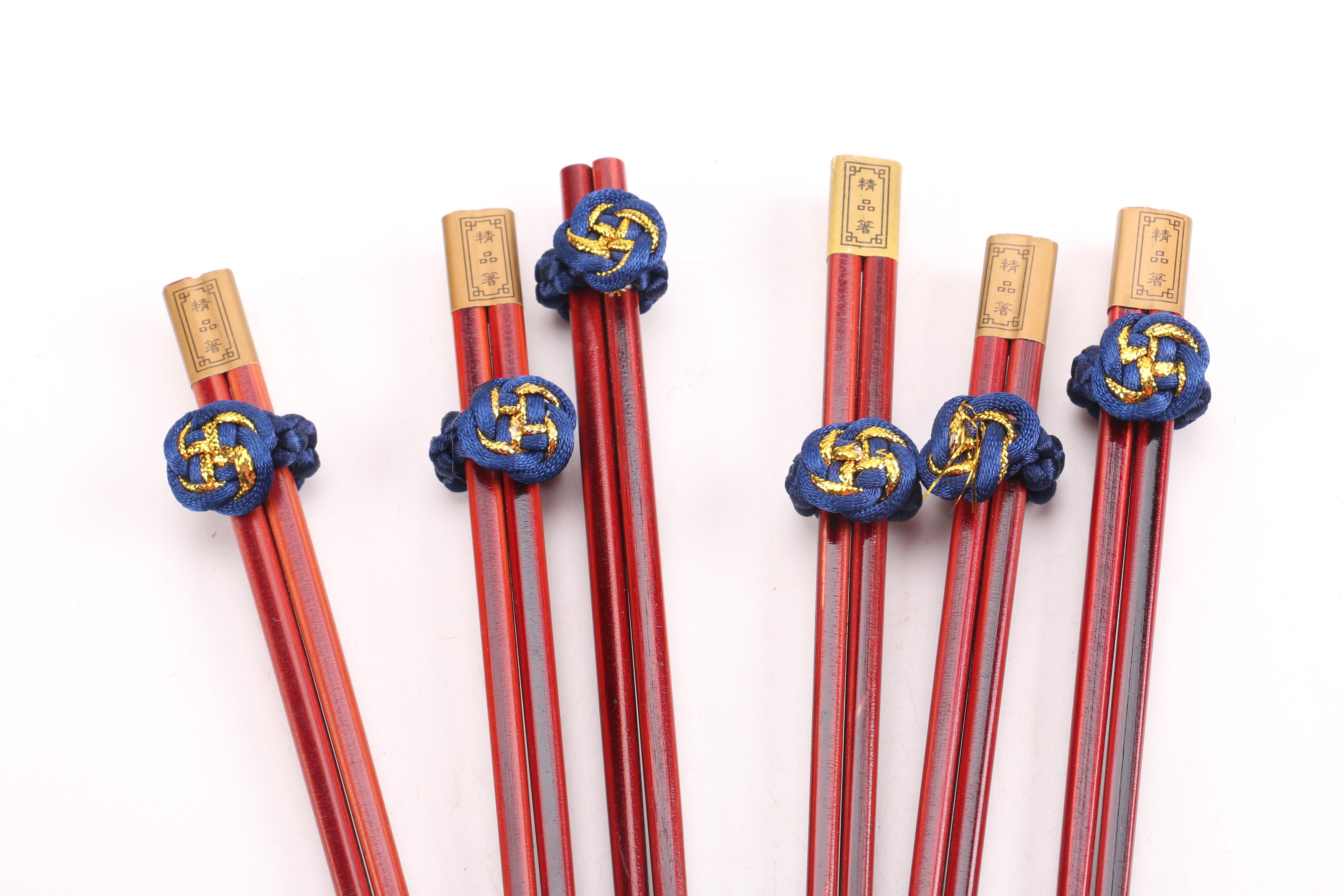 Chinese Chop Sticks with Napkins and Pillow Covers