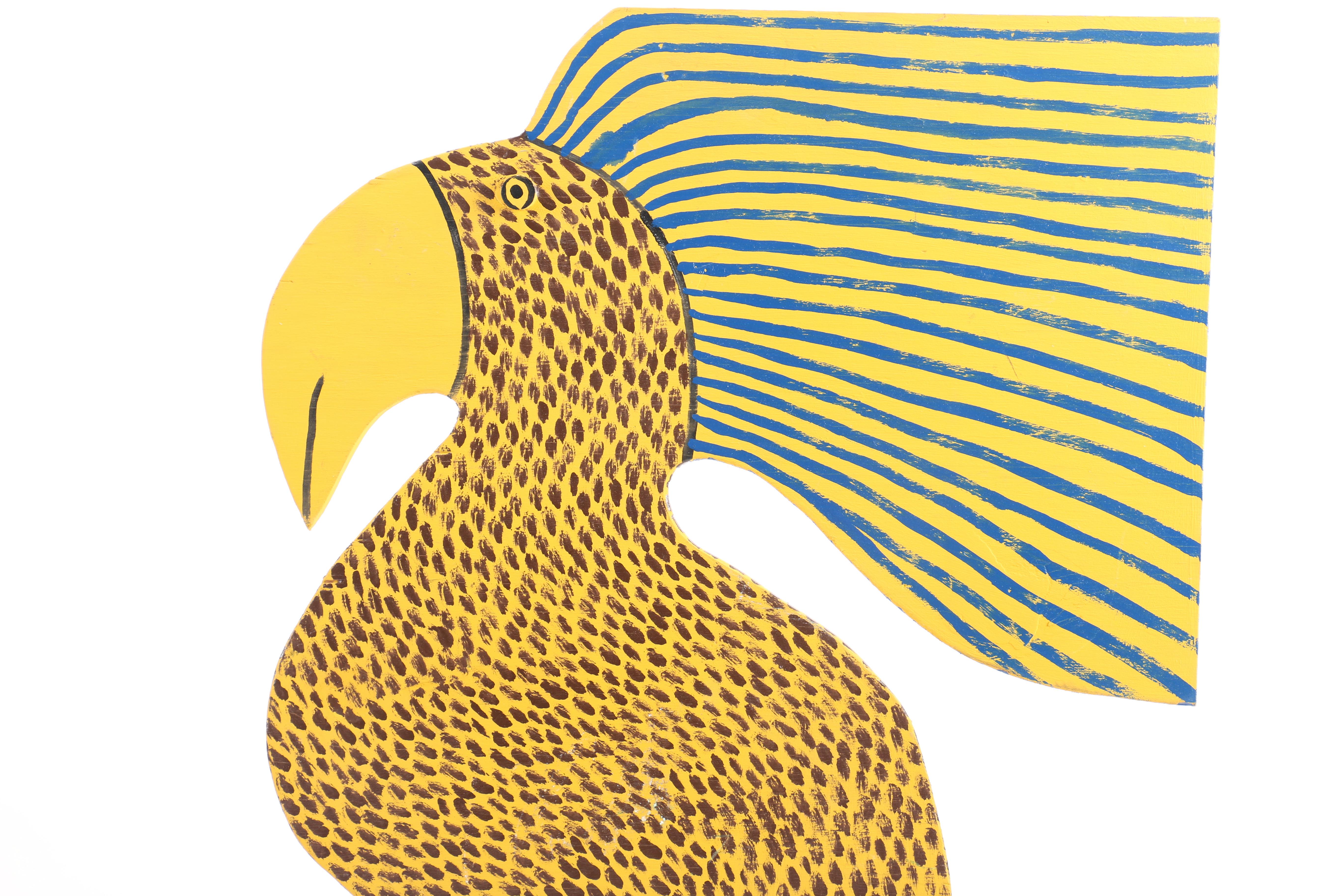 Marvin Finn Folk Art Parrot Sculpture