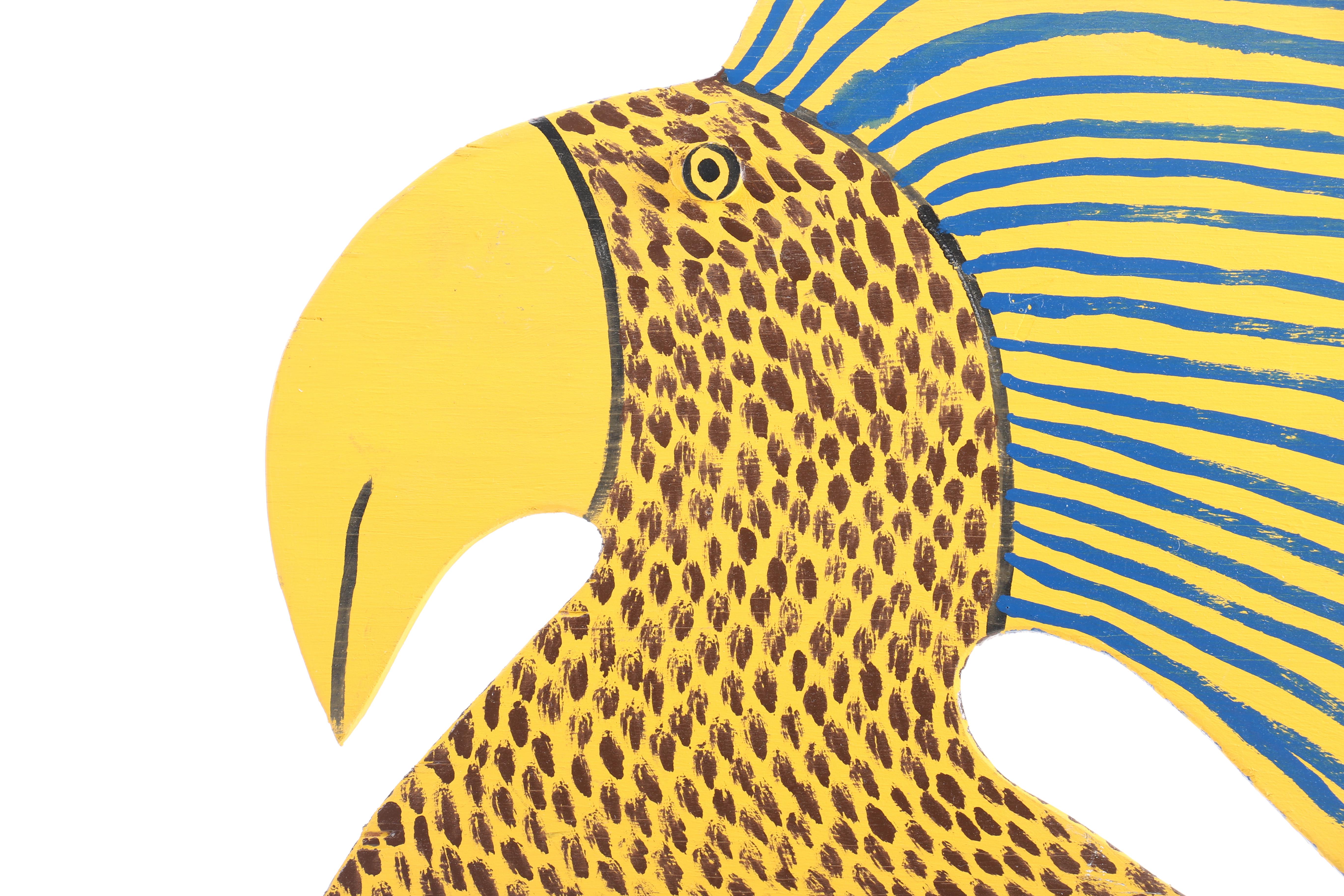 Marvin Finn Folk Art Parrot Sculpture