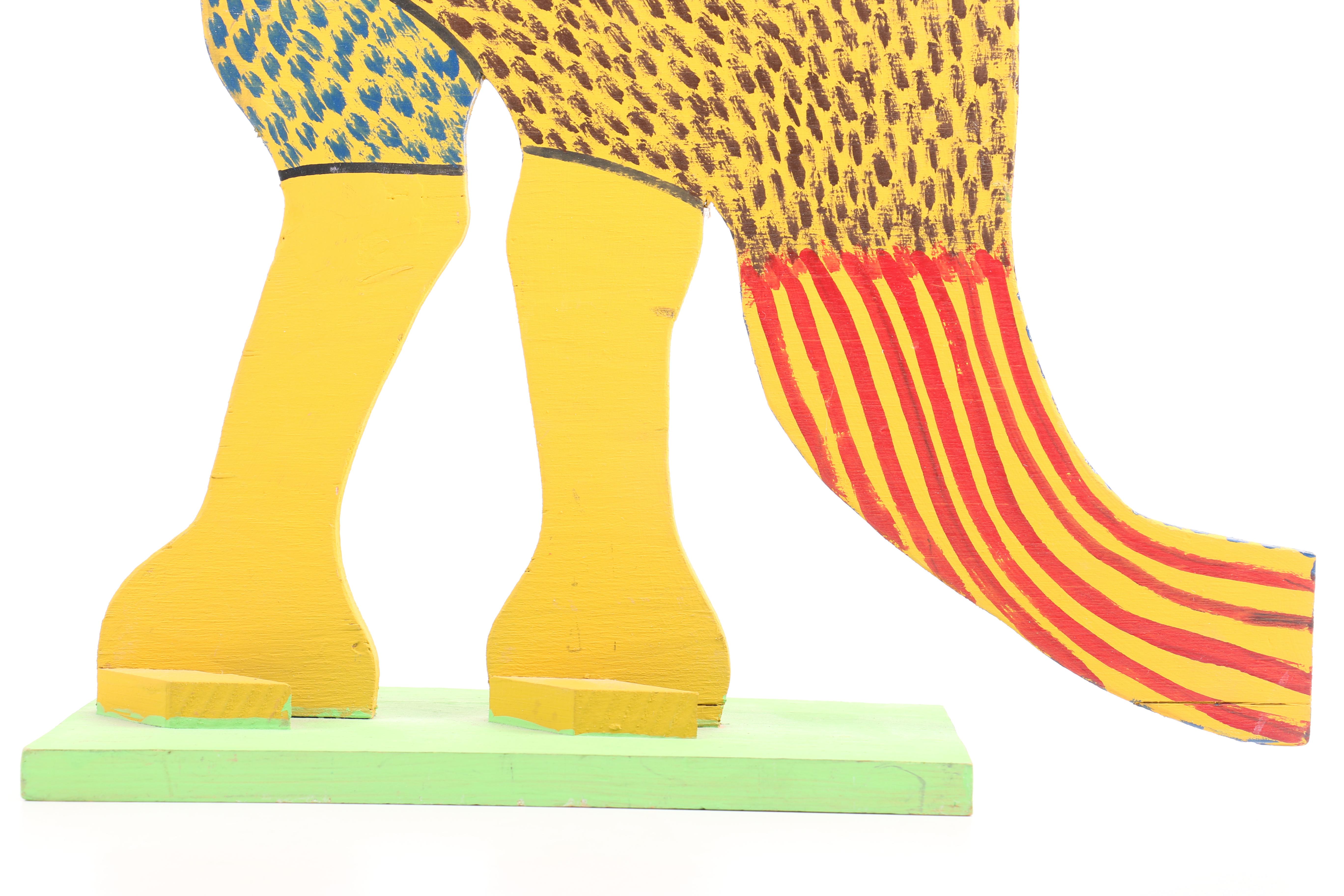 Marvin Finn Folk Art Parrot Sculpture