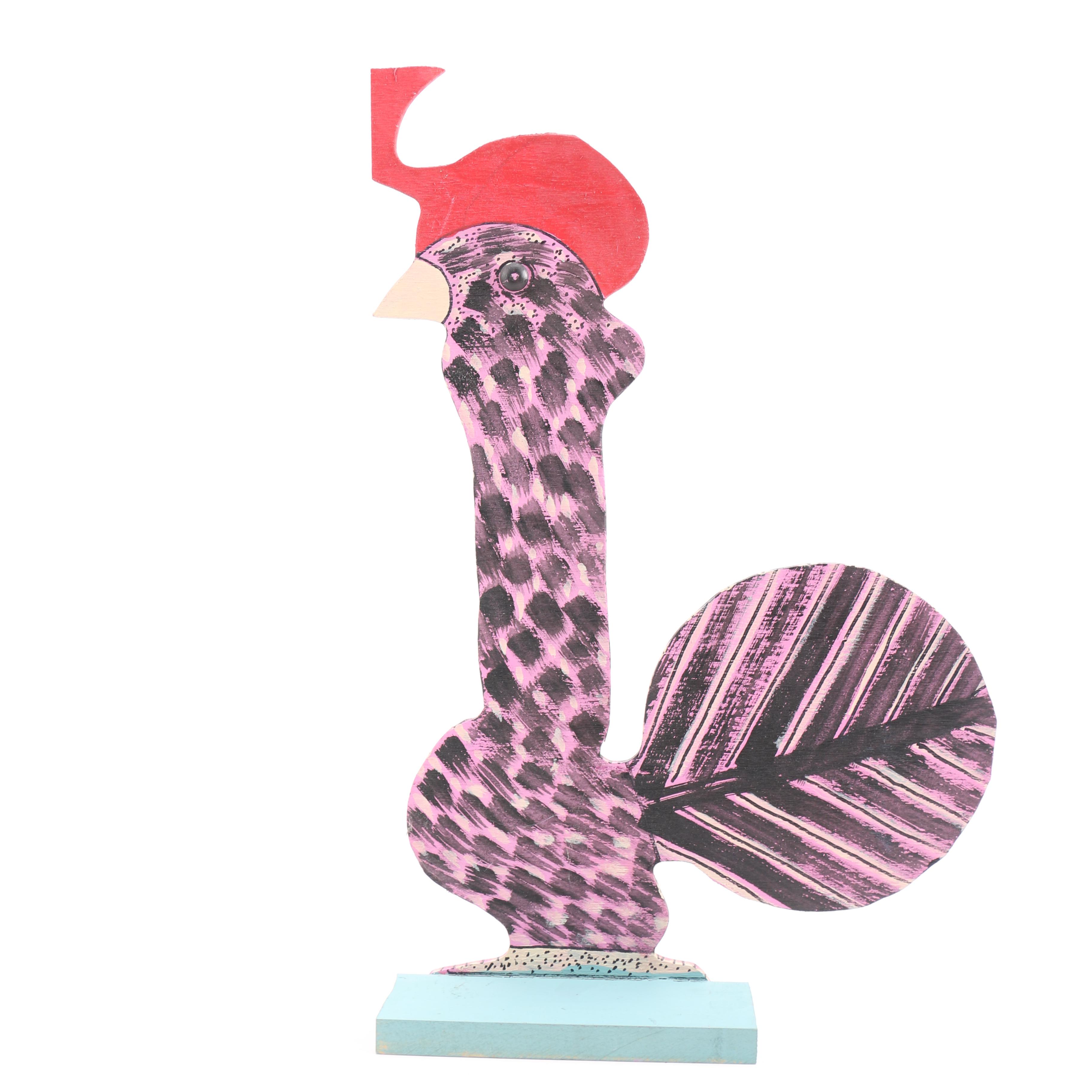 Marvin Finn Folk Art Quail Sculpture