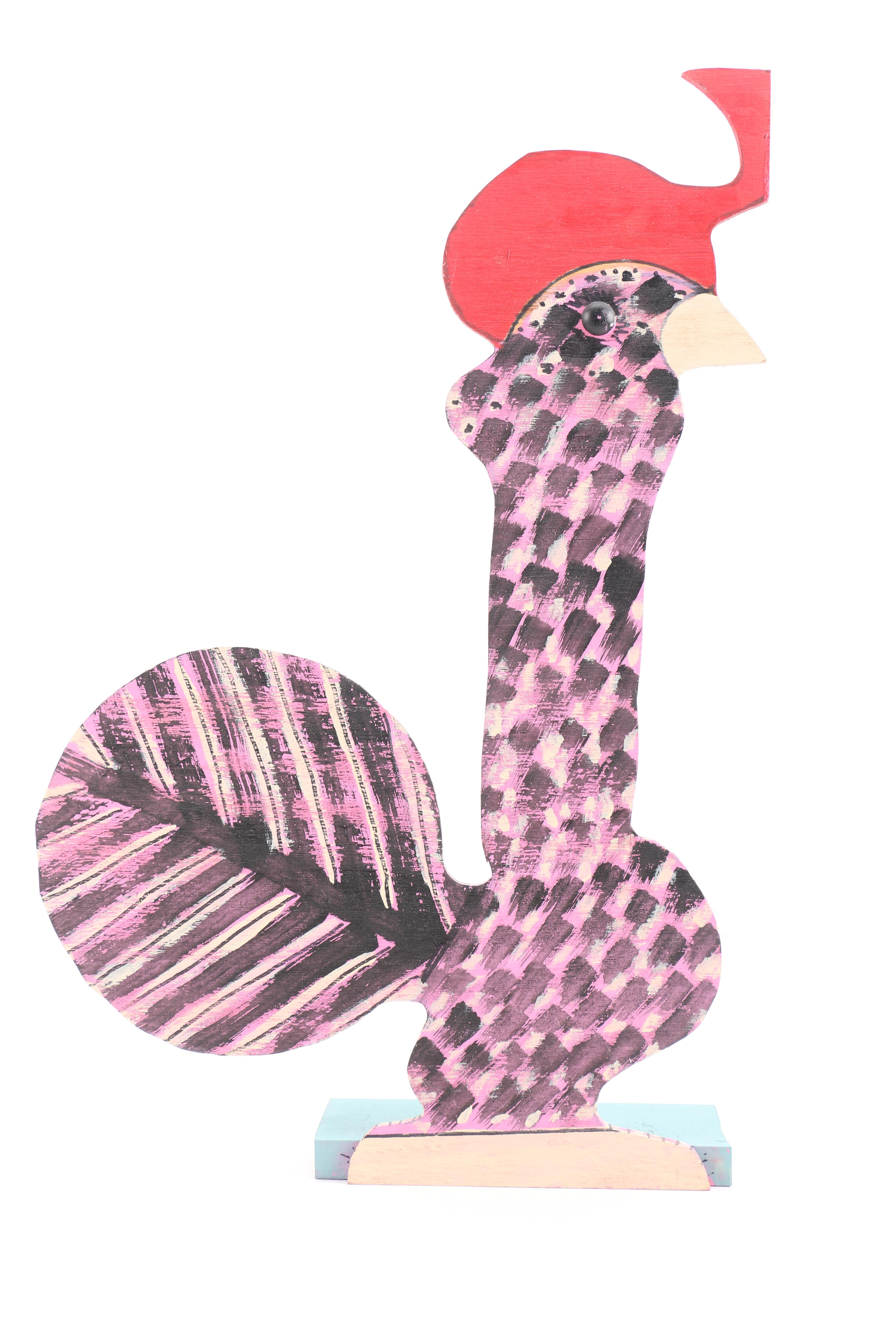 Marvin Finn Folk Art Quail Sculpture