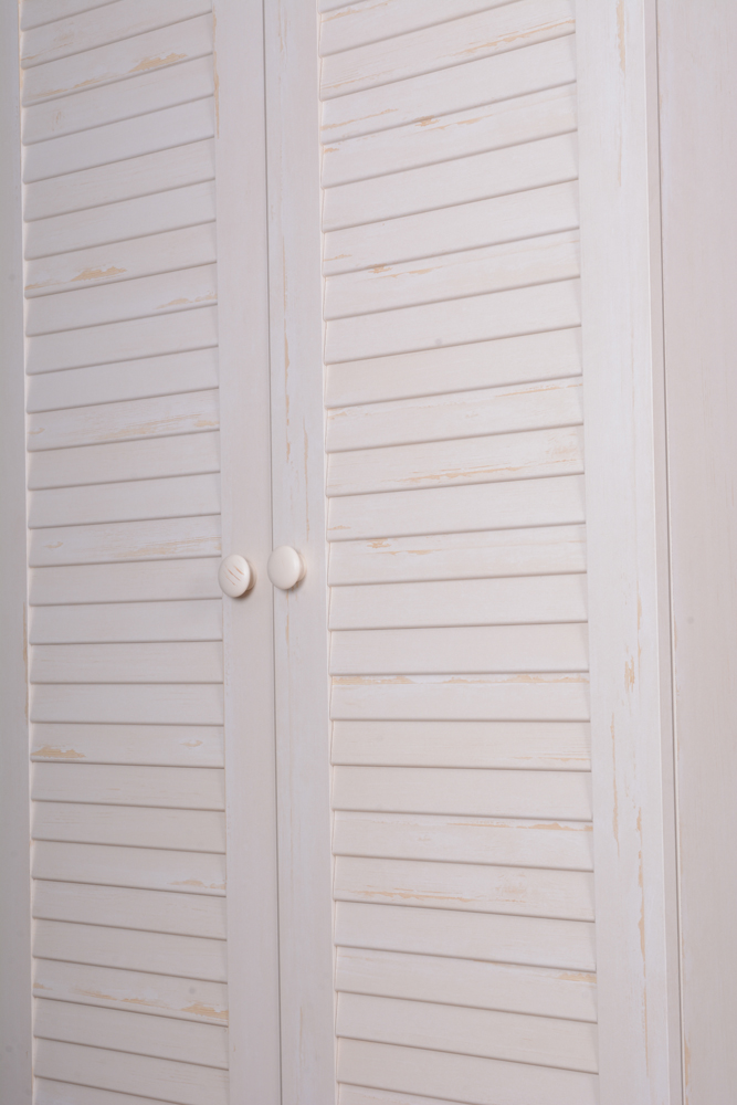 White Cabinet with Rolling Desk by Sauder