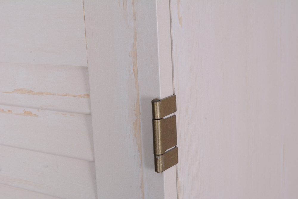 White Cabinet with Rolling Desk by Sauder