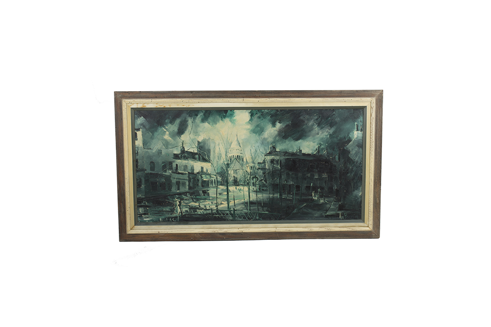 Nicolas Auburtin Oil Painting on Canvas of Montmartre