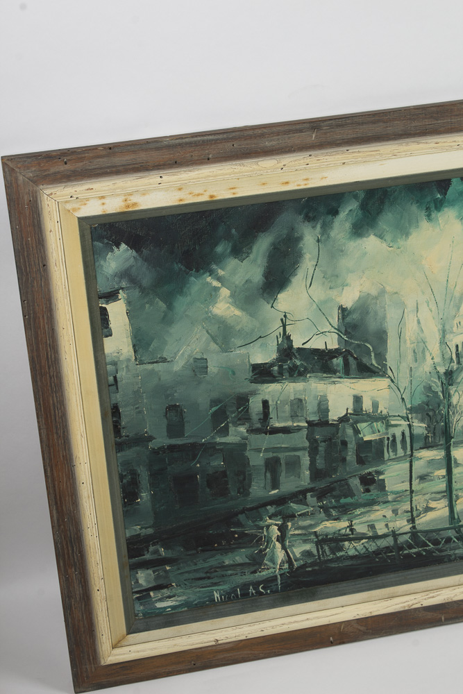 Nicolas Auburtin Oil Painting on Canvas of Montmartre