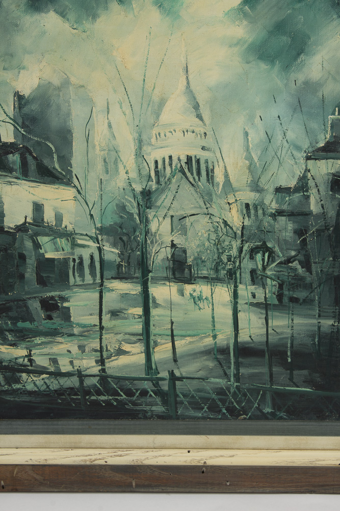 Nicolas Auburtin Oil Painting on Canvas of Montmartre