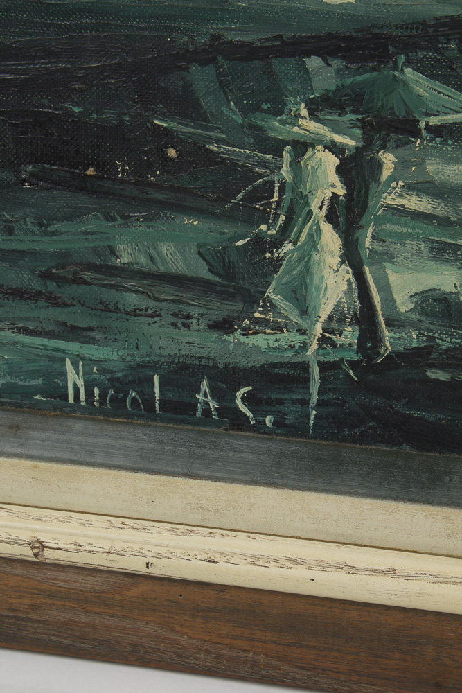 Nicolas Auburtin Oil Painting on Canvas of Montmartre