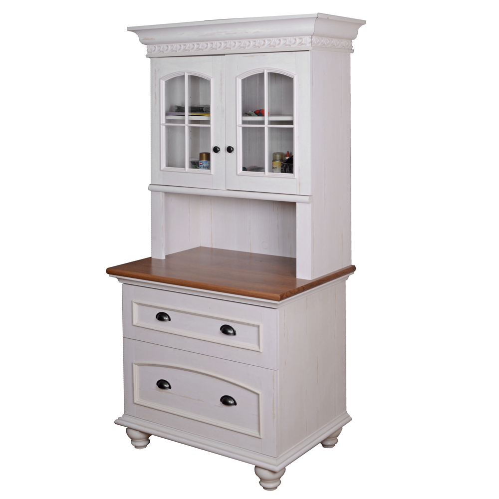 Cottage Style White Hutch